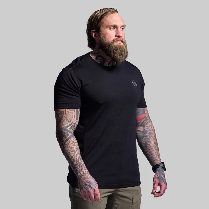 Ridgeline Tee 165 (Black) sold by Born Primitive