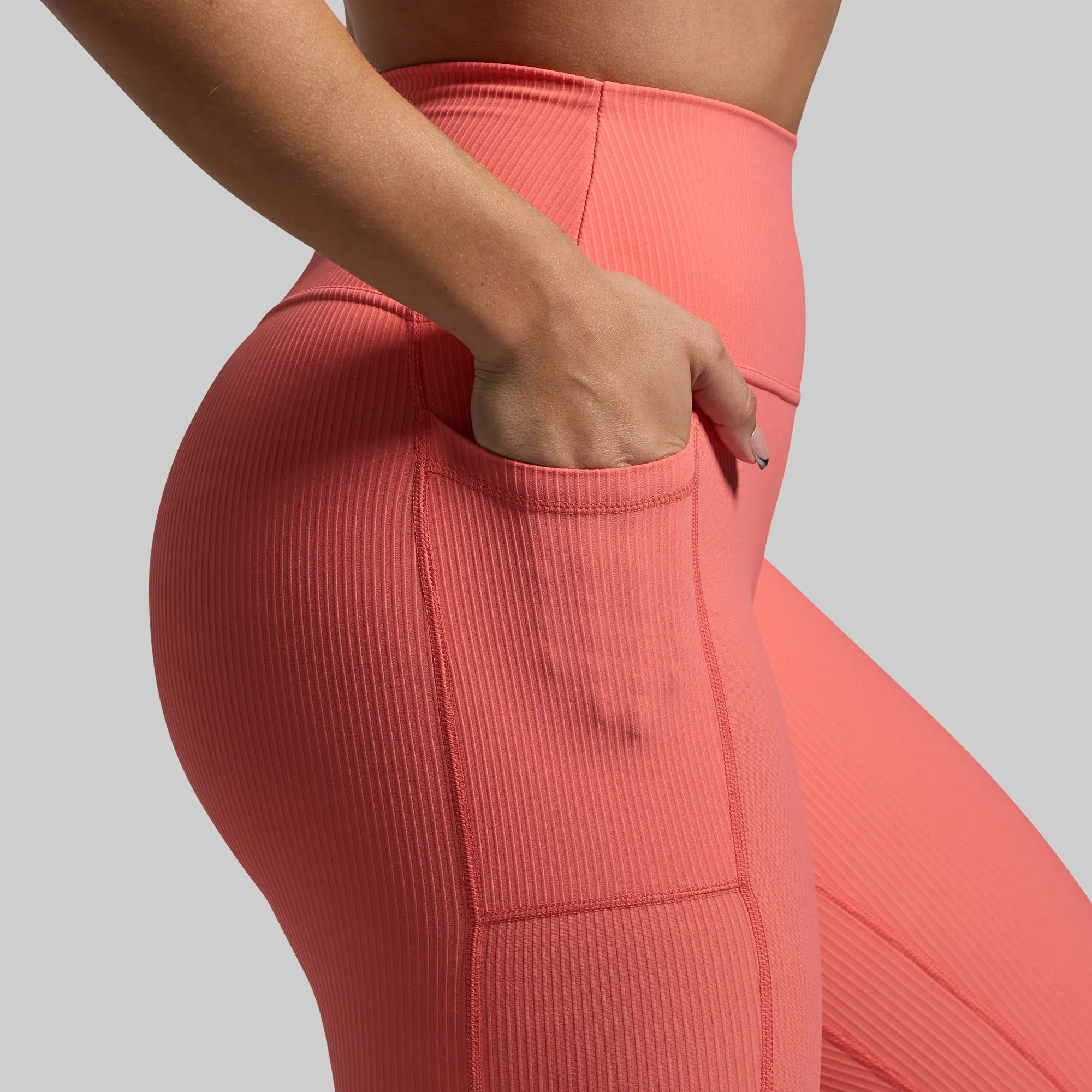 All or Nothing Capri w/ Pockets (Hot Peach) sold by Born Primitive product image thumbnail 4