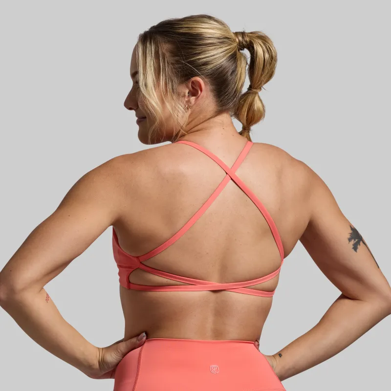 Serenity Sports Bra (Hot Peach) sold by Born Primitive