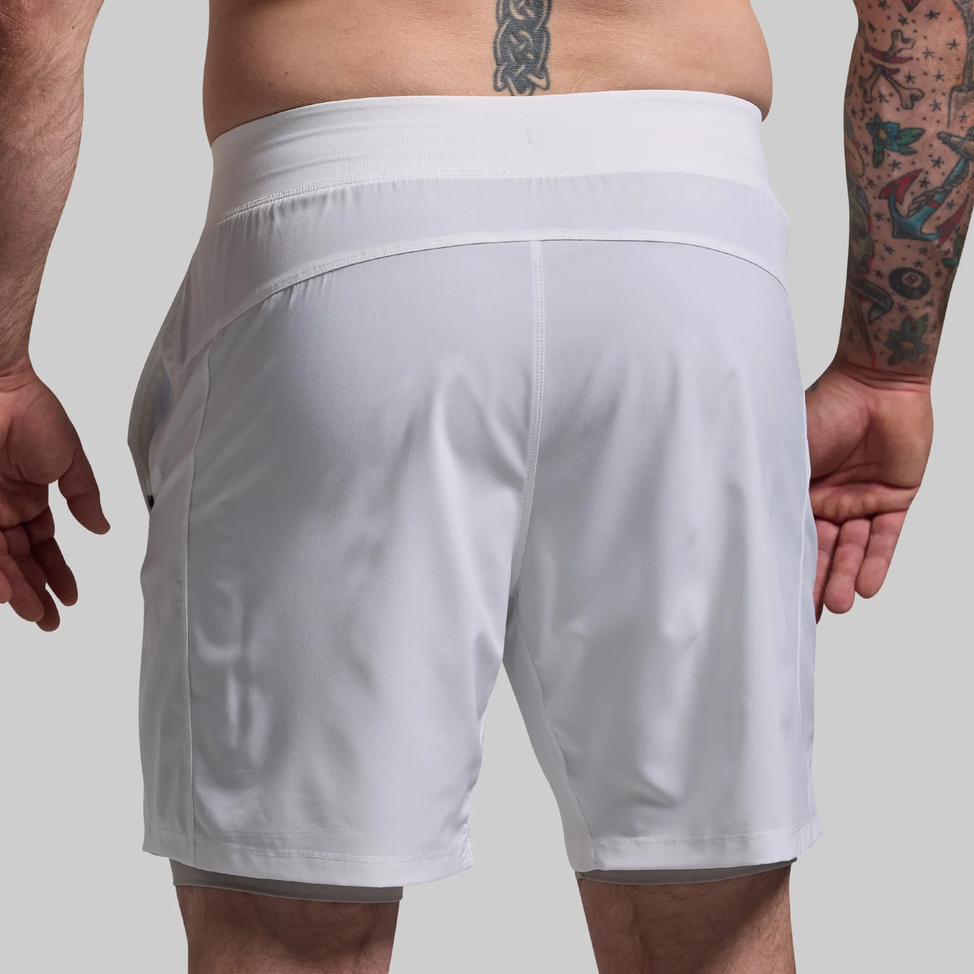 Versatile Short w/ Compression 7" (White) sold by Born Primitive product image thumbnail 5