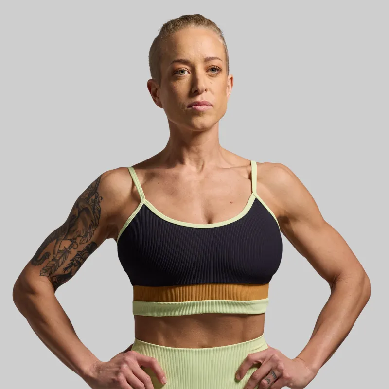 Out of Line Sports Bra (Glow) sold by Born Primitive