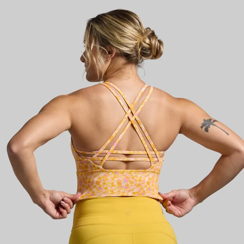 Crossfire Sports Bra (Flower Power) sold by Born Primitive