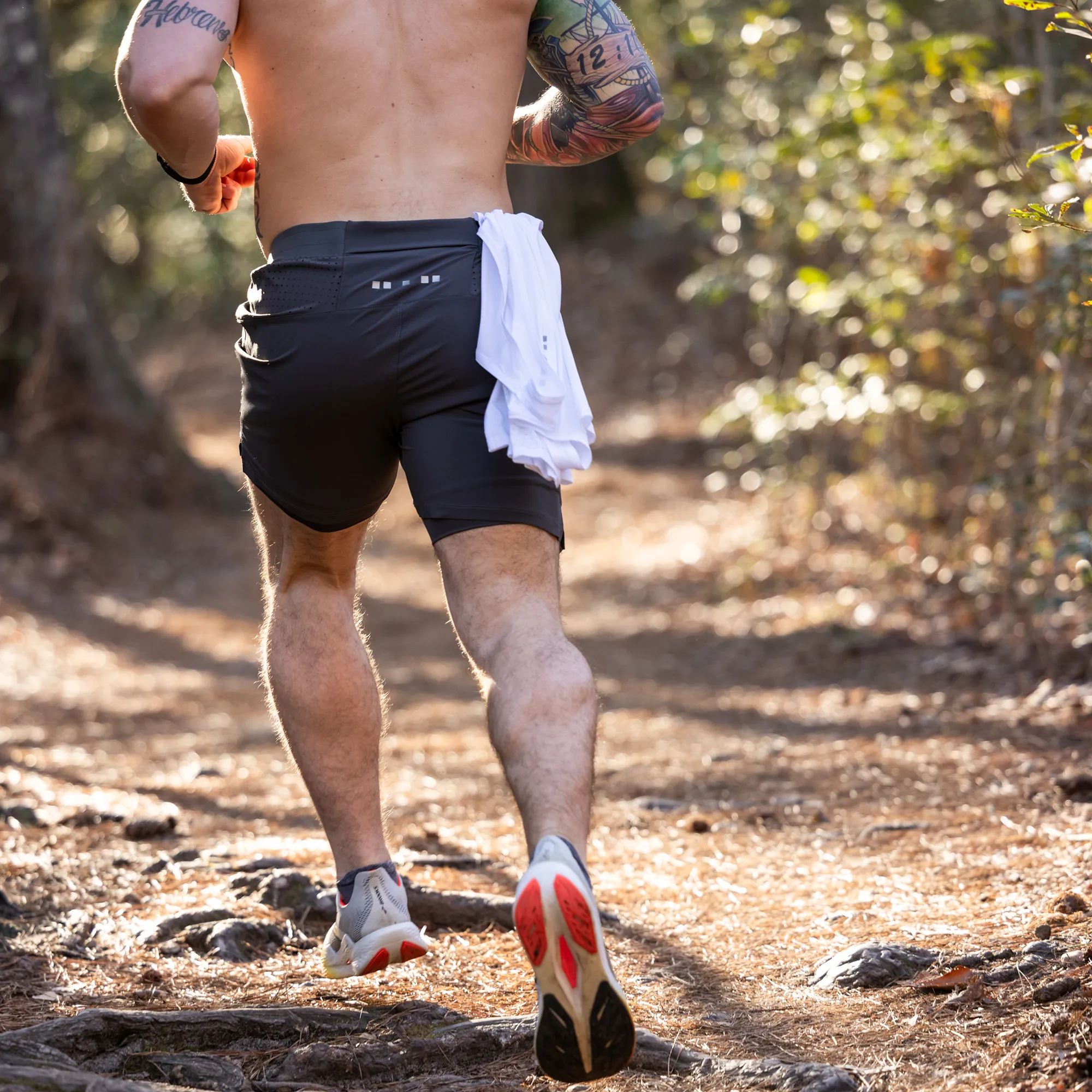 Men's Endurance Short w/ Compression (Gunmetal) sold by Born Primitive product image thumbnail 2