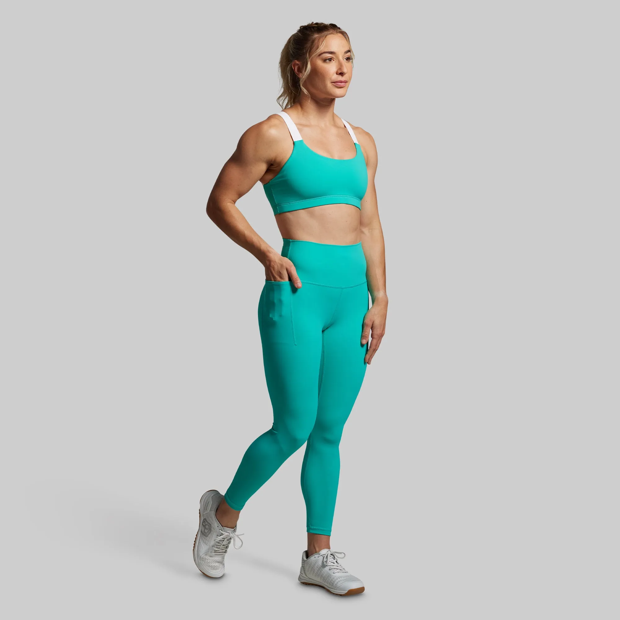 Your Go To 7/8 Legging w/ Pockets 2.0 (Pool) sold by Born Primitive product image thumbnail 5