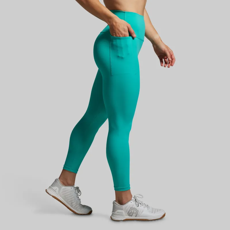 Your Go To 7/8 Legging w/ Pockets 2.0 (Pool) sold by Born Primitive