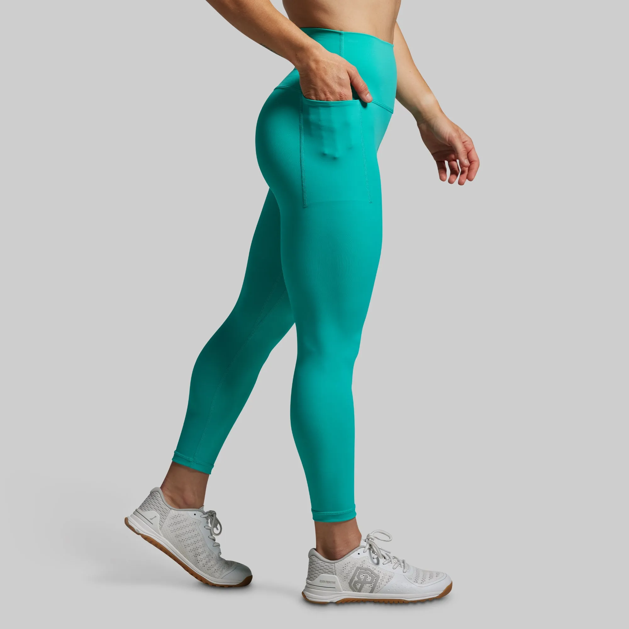Your Go To 7/8 Legging w/ Pockets 2.0 (Pool) sold by Born Primitive