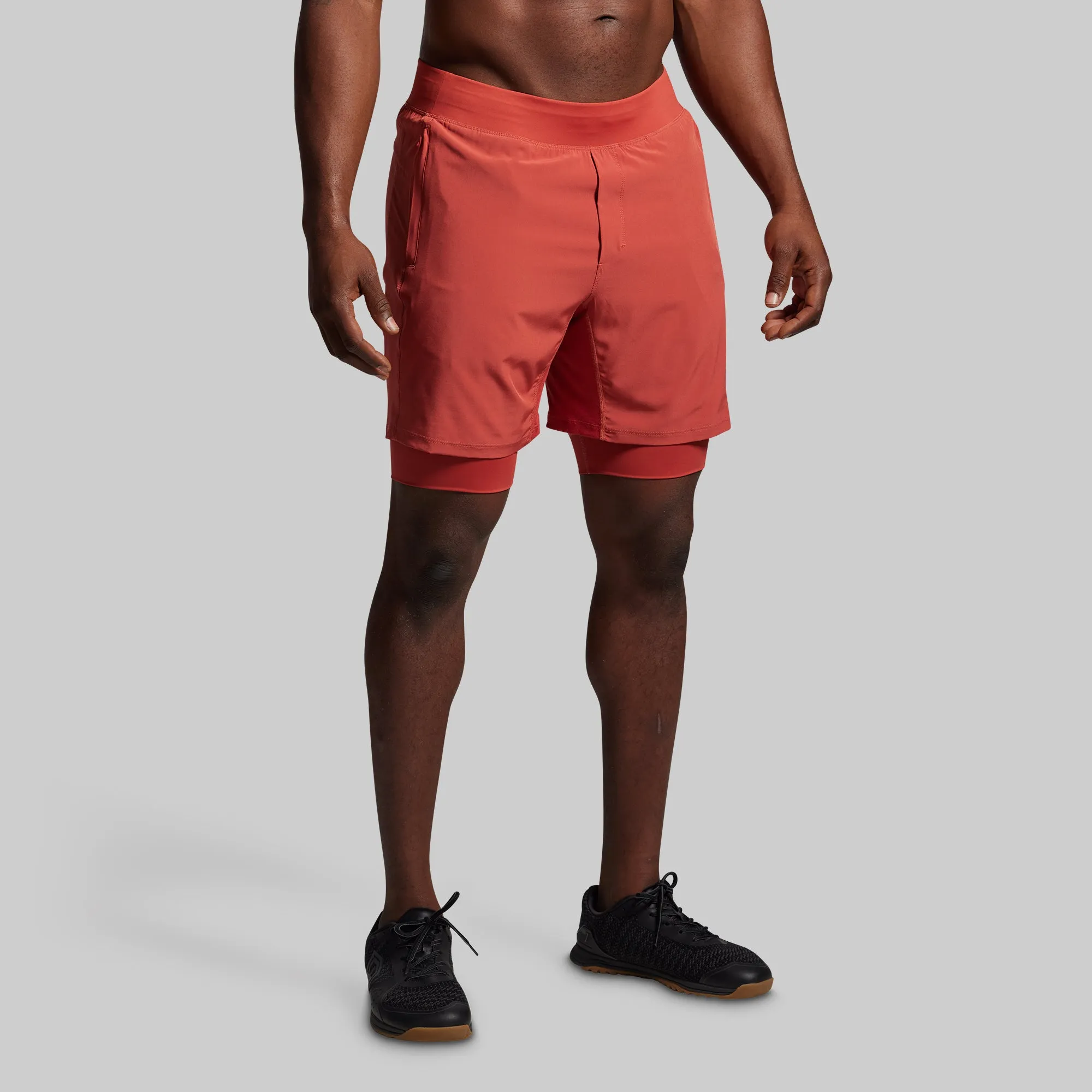 Versatile Short w/ Compression 7" (Brick) sold by Born Primitive product image thumbnail 5