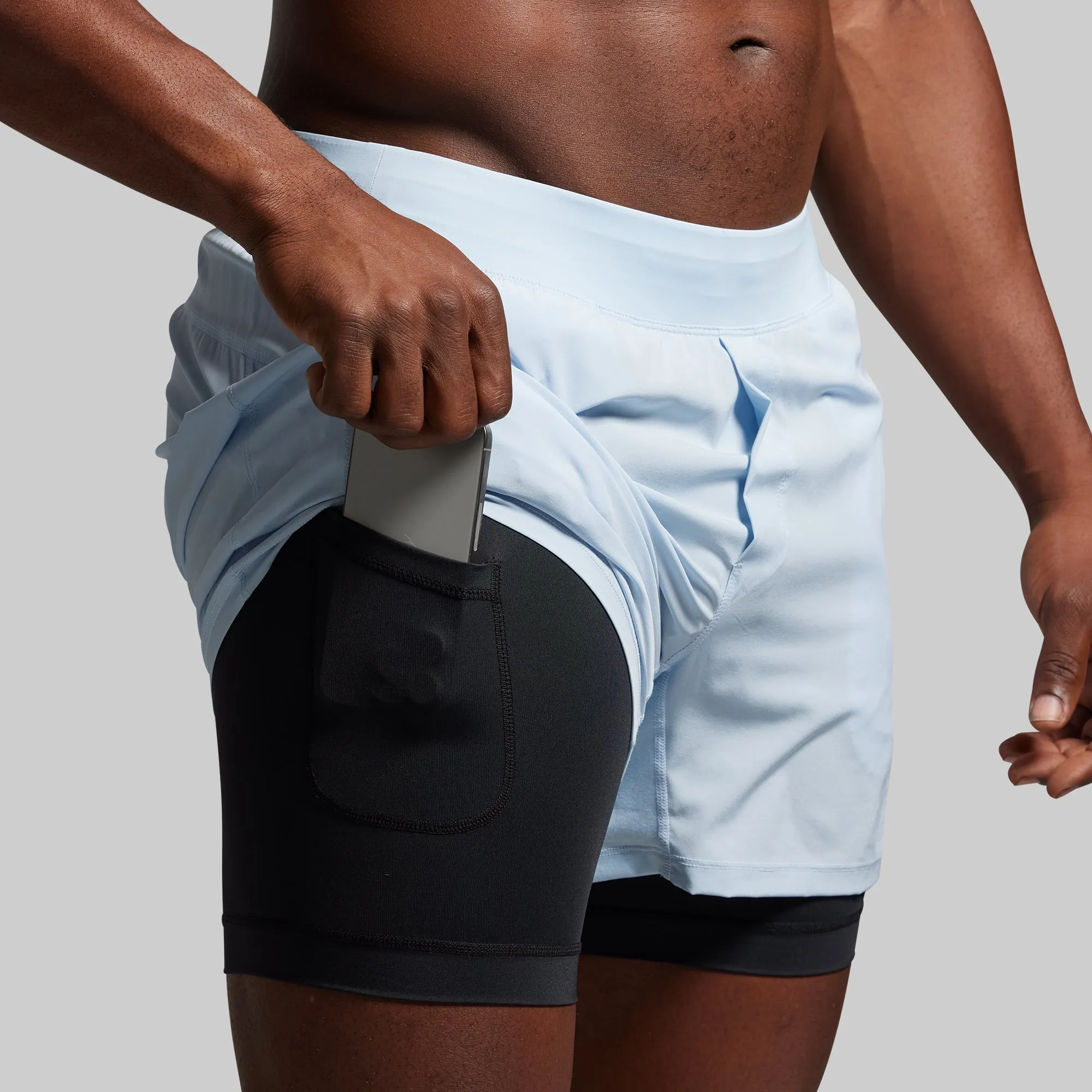 Versatile Short w/ Compression 5" (Chambray) sold by Born Primitive product image thumbnail 2