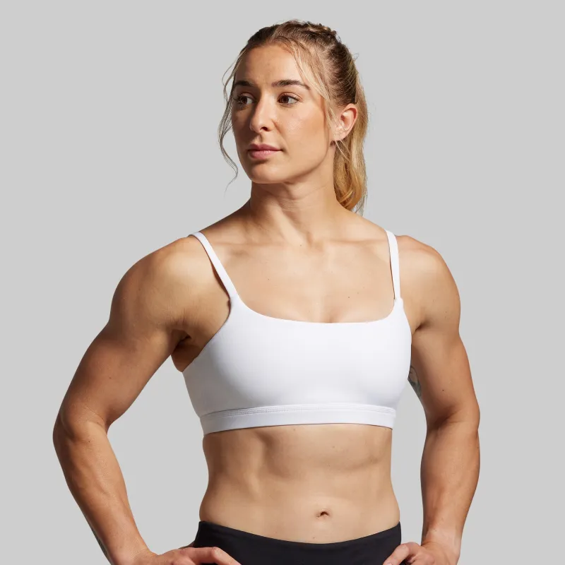 Reset Sports Bra (White) sold by Born Primitive