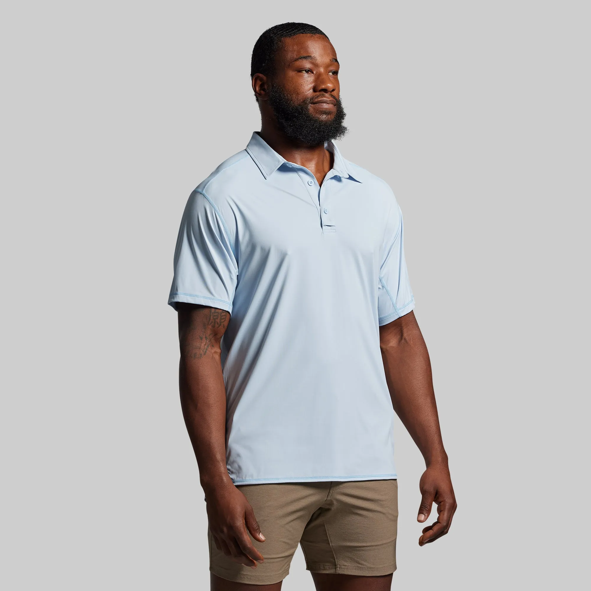 Men's Tek Polo (Chambray) sold by Born Primitive