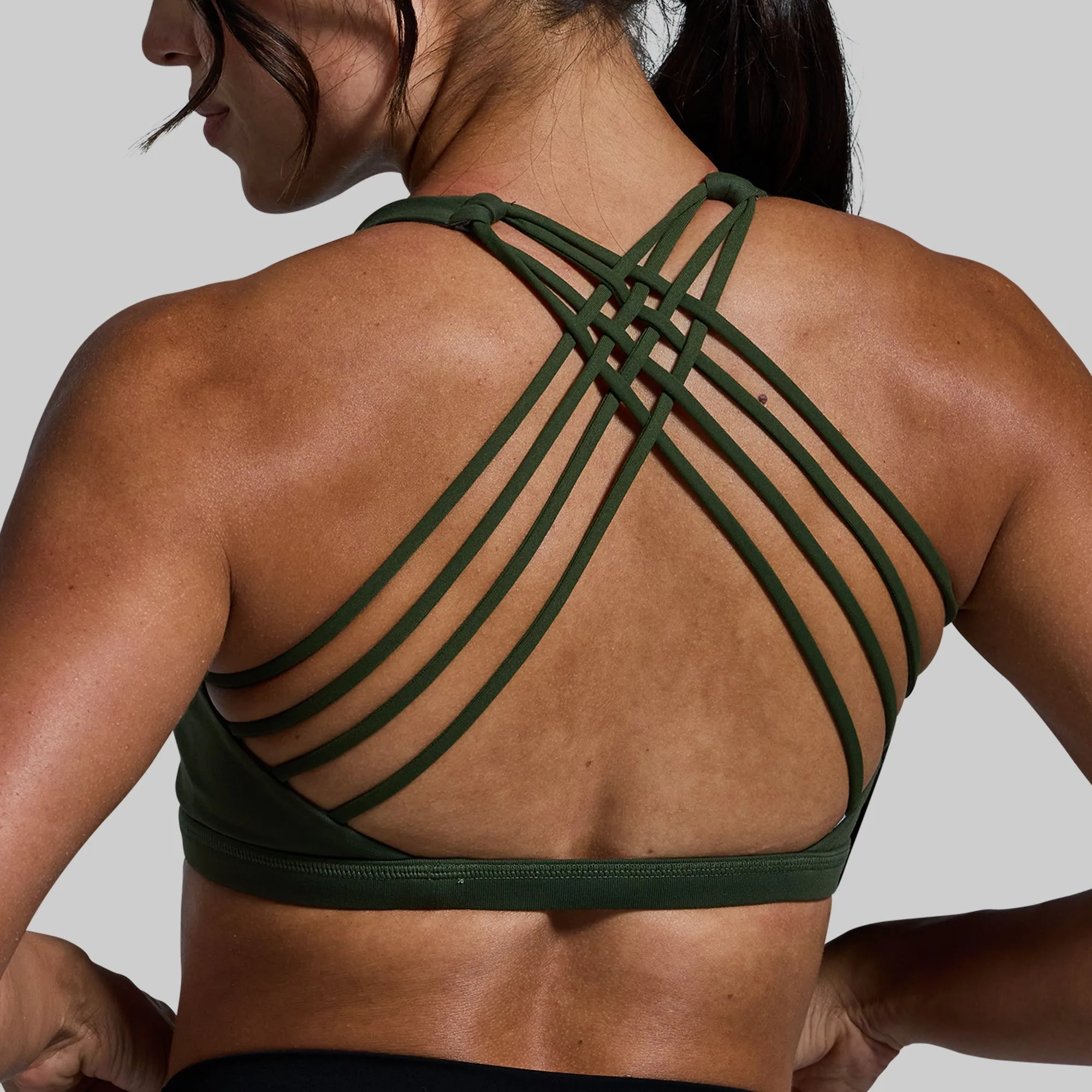 Vitality Sports Bra (Tactical Green) sold by Born Primitive product image thumbnail 3