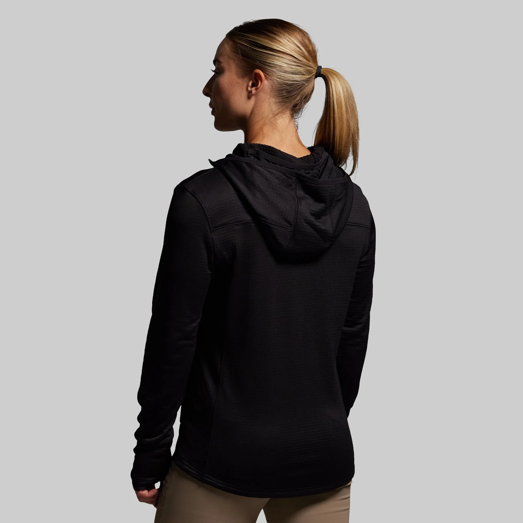 Women's Quiver Full Zip Hoodie 2.0 (Black) sold by Born Primitive product image thumbnail 2
