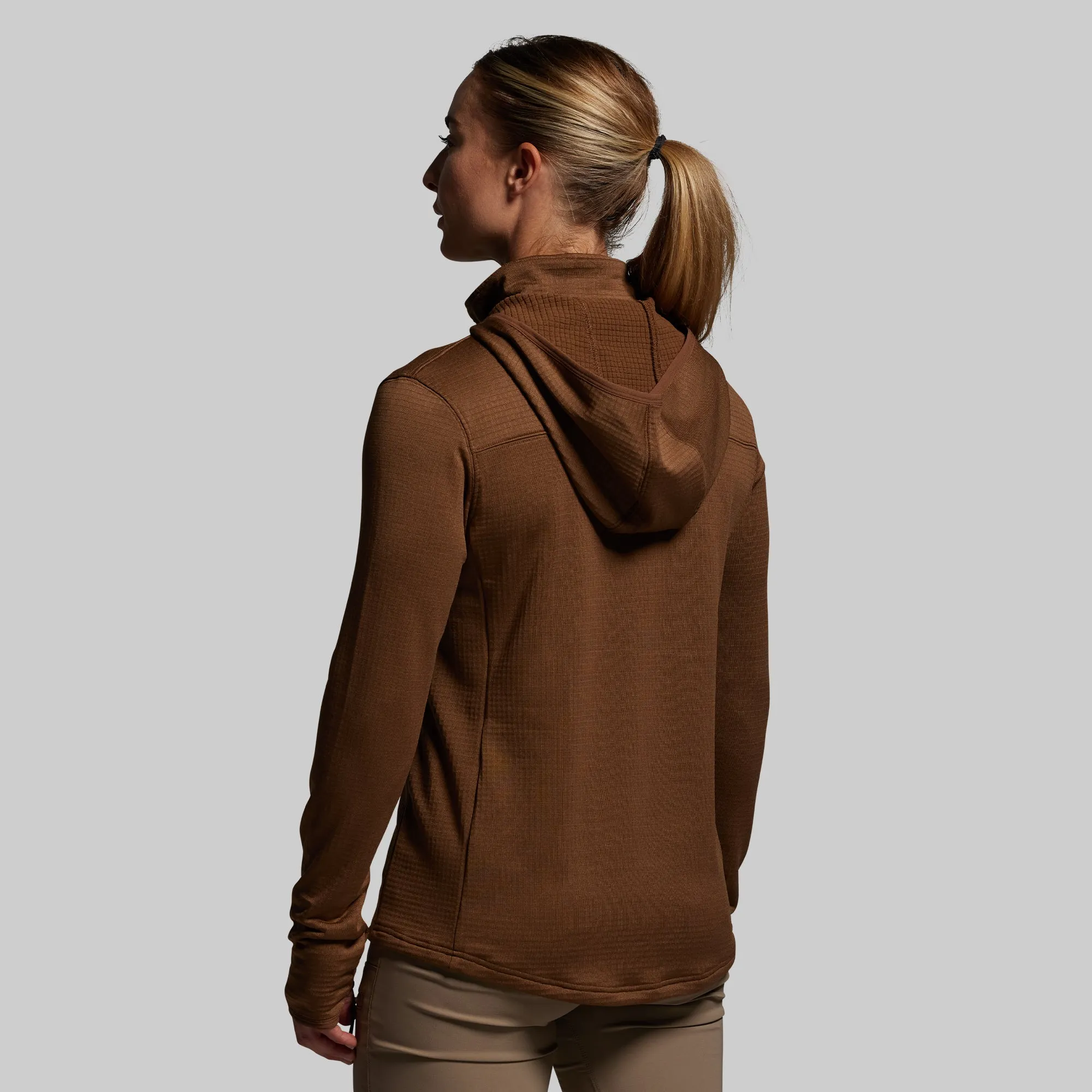 Women's Quiver Half Zip Hoodie 2.0 (Coyote Brown) sold by Born Primitive product image thumbnail 2