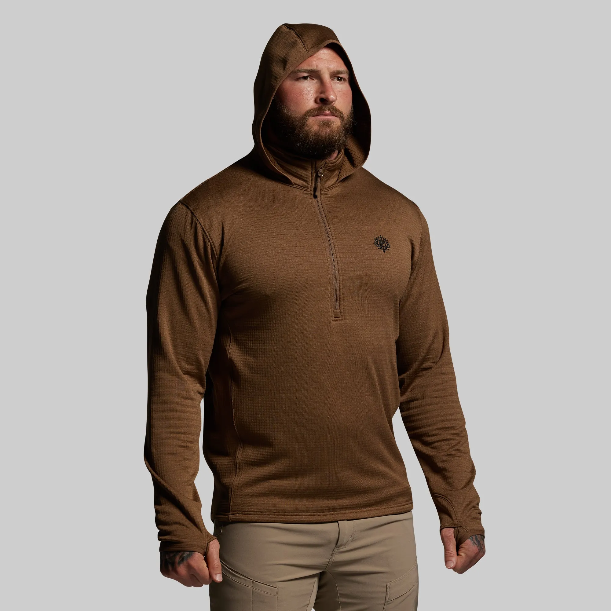 Quiver Half Zip Hoodie 2.0 (Coyote Brown) sold by Born Primitive product image thumbnail 3