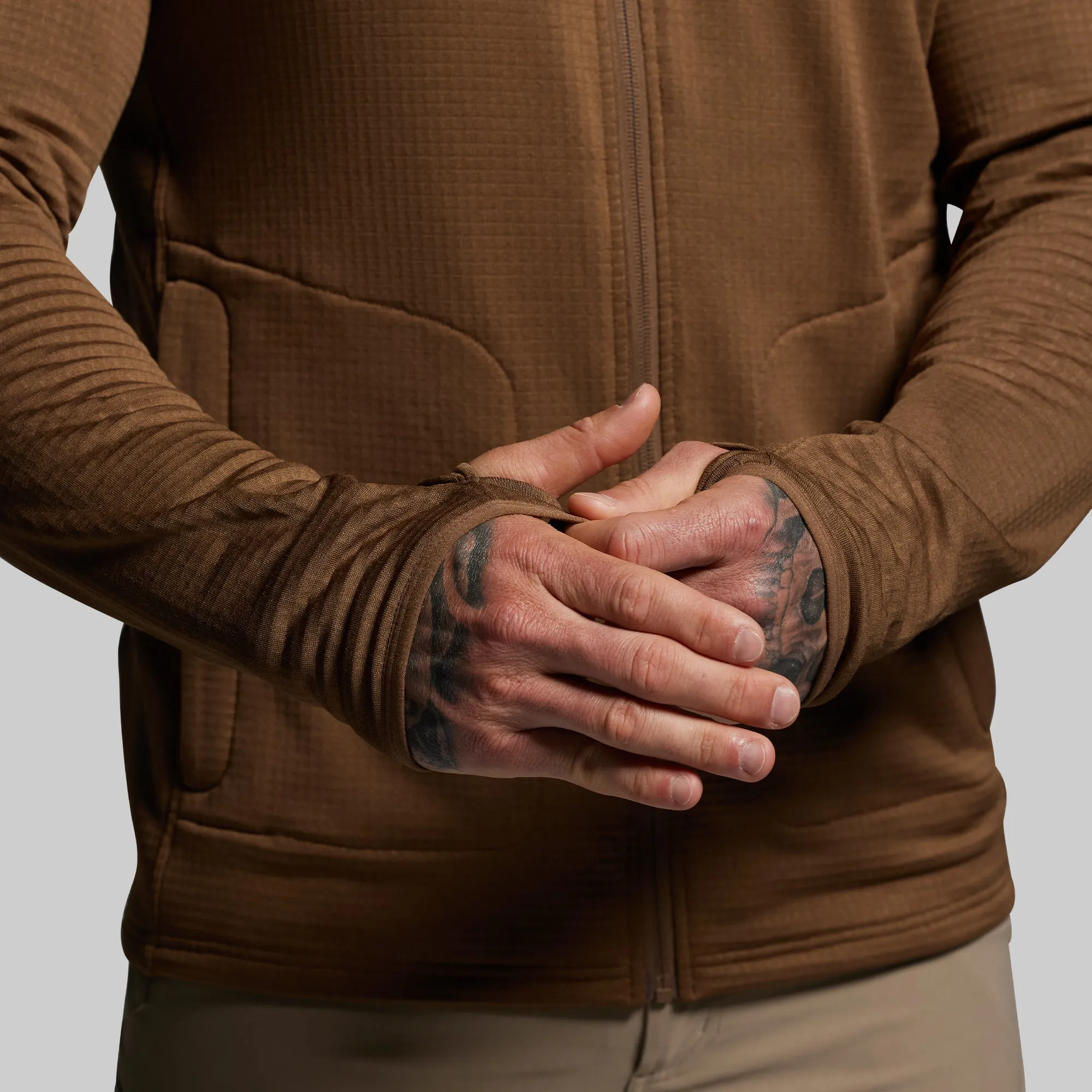 Quiver Full Zip Hoodie 2.0 (Coyote Brown) sold by Born Primitive product image thumbnail 5