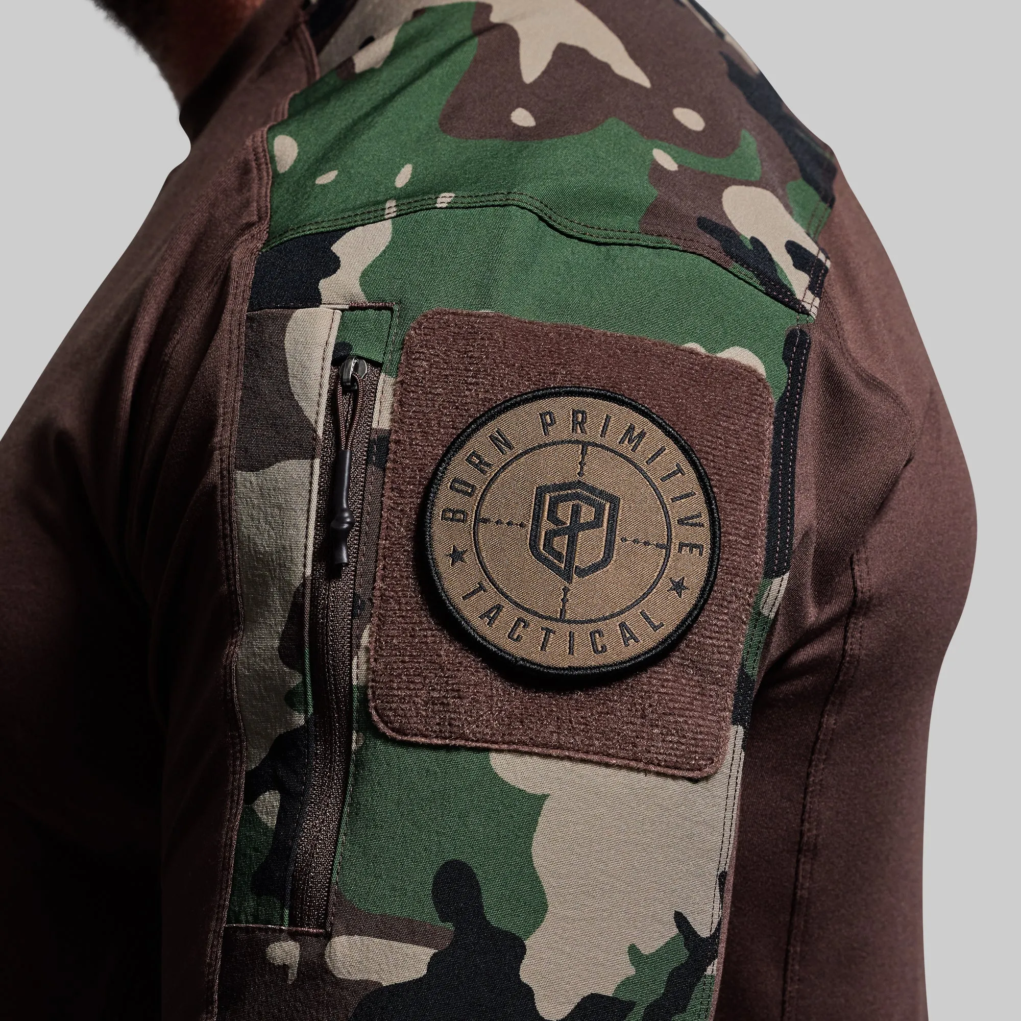 Long Sleeve Op Top (Brown/Woodland) sold by Born Primitive product image thumbnail 2