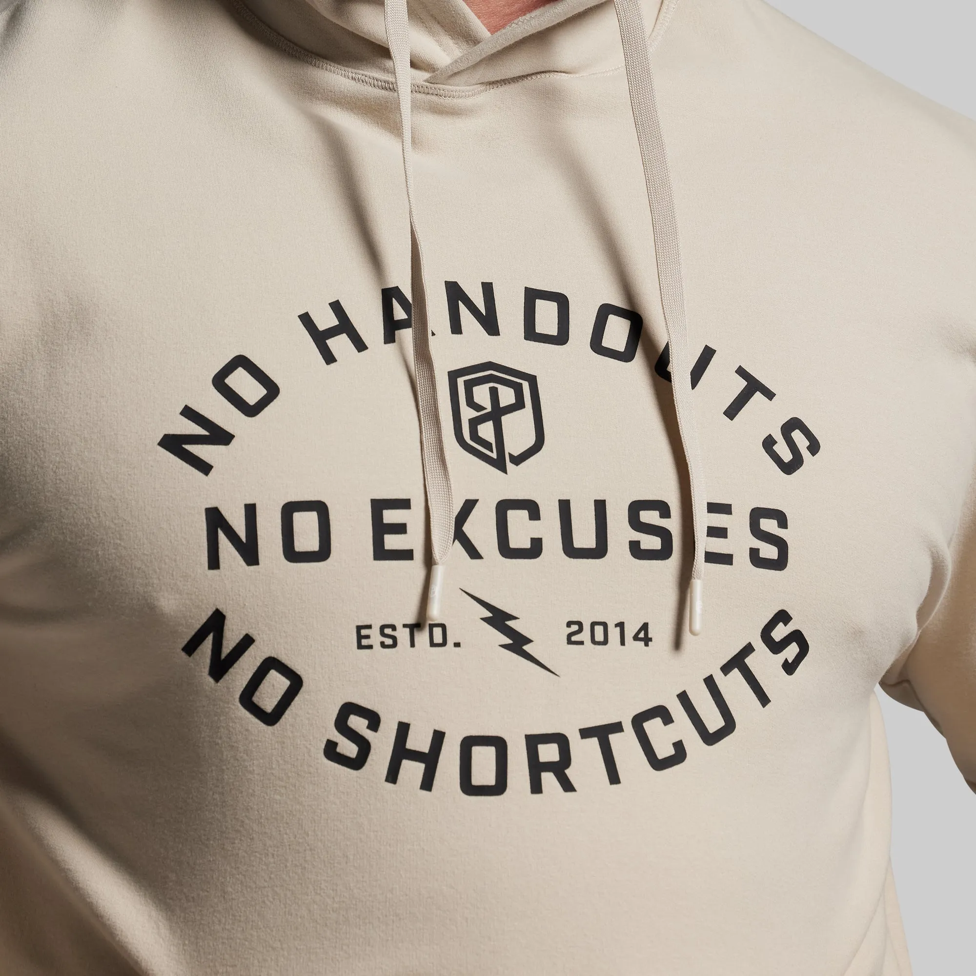 No Excuses Men's Unmatched Hoodie (Pumice) sold by Born Primitive product image thumbnail 3