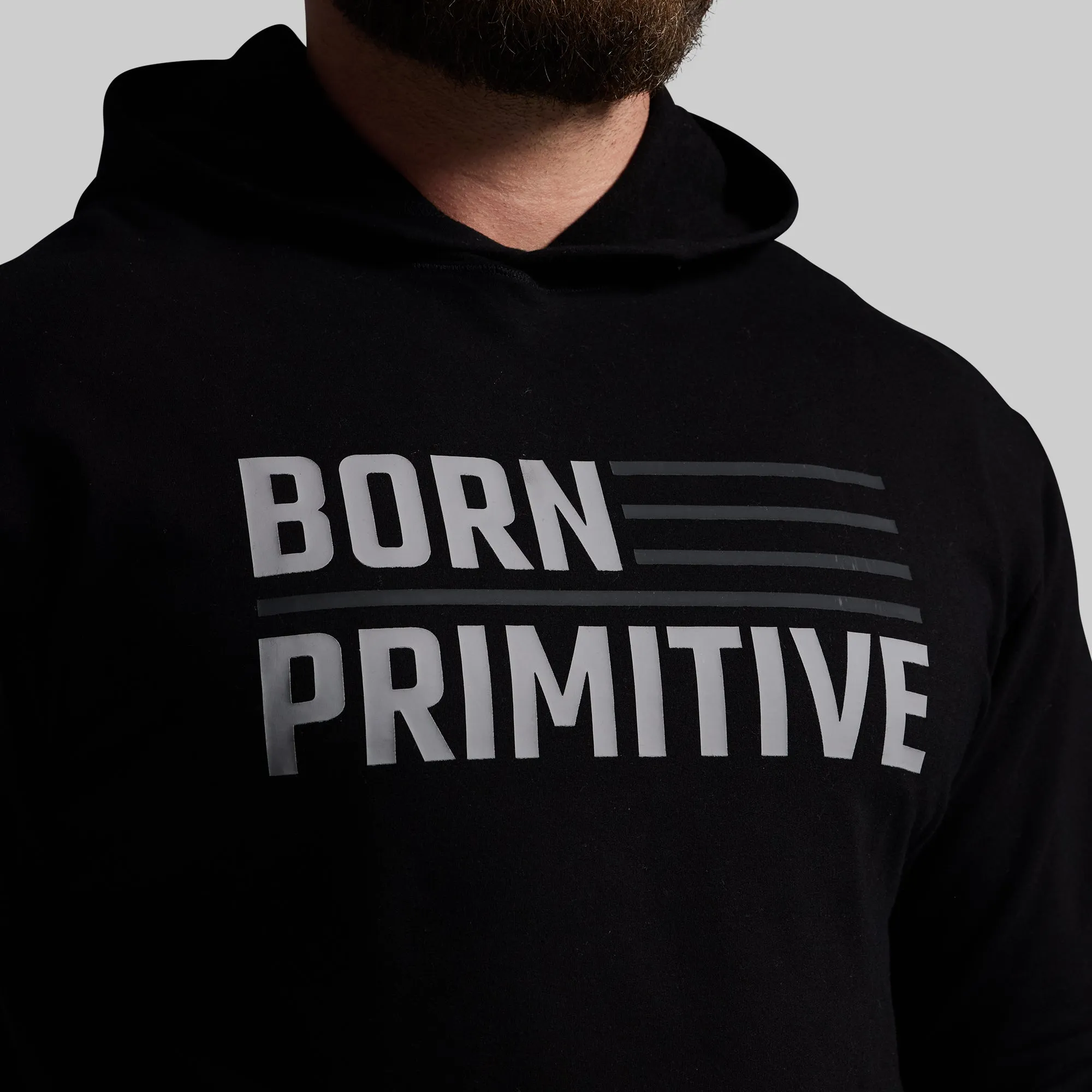 BP Flag Men's Unmatched Hoodie (Black) sold by Born Primitive product image thumbnail 3