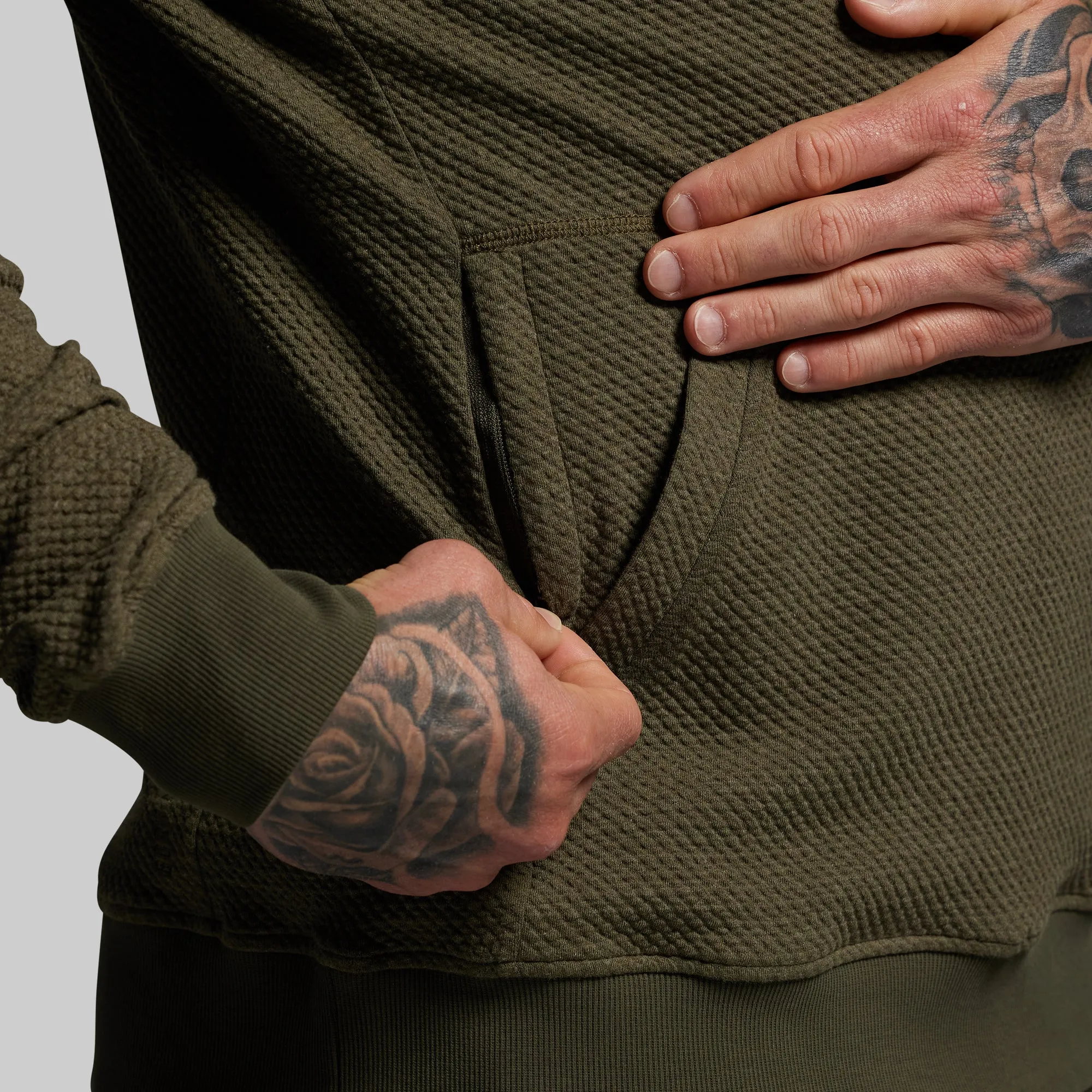 Men's Cloud Hoodie (OD Green) sold by Born Primitive product image thumbnail 5