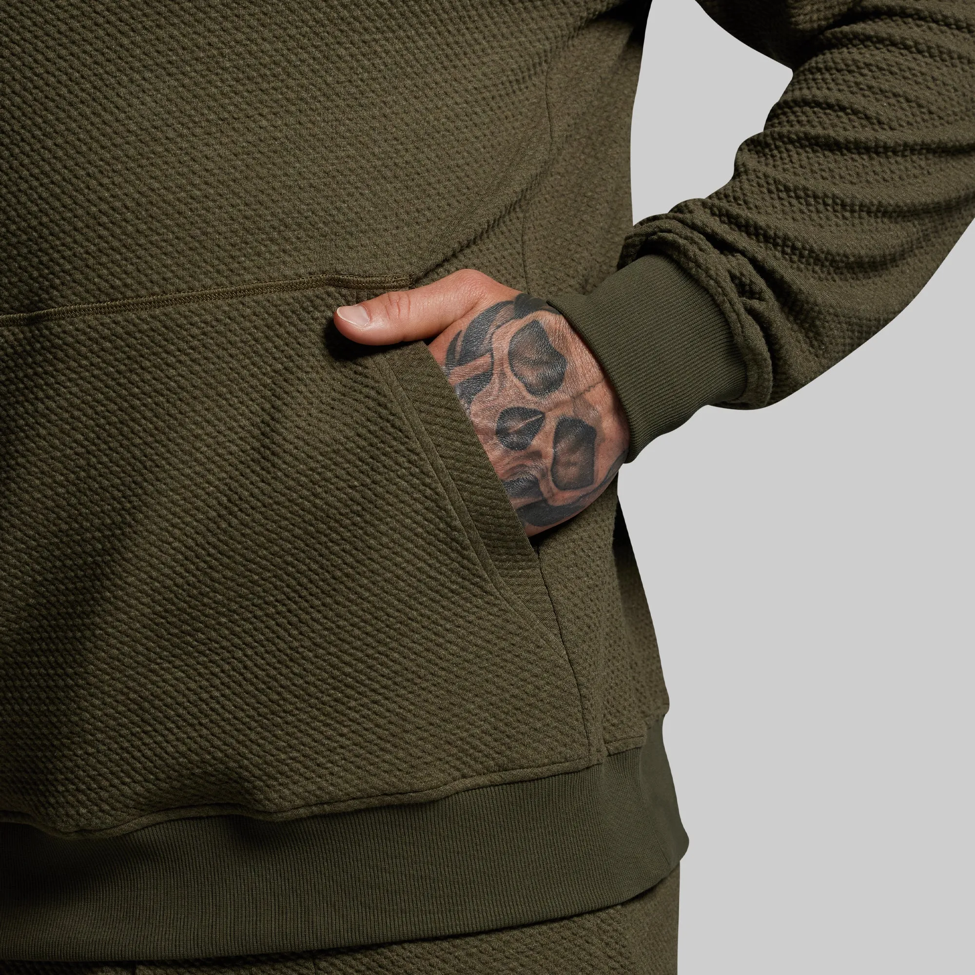 Men's Cloud Hoodie (OD Green) sold by Born Primitive product image thumbnail 4
