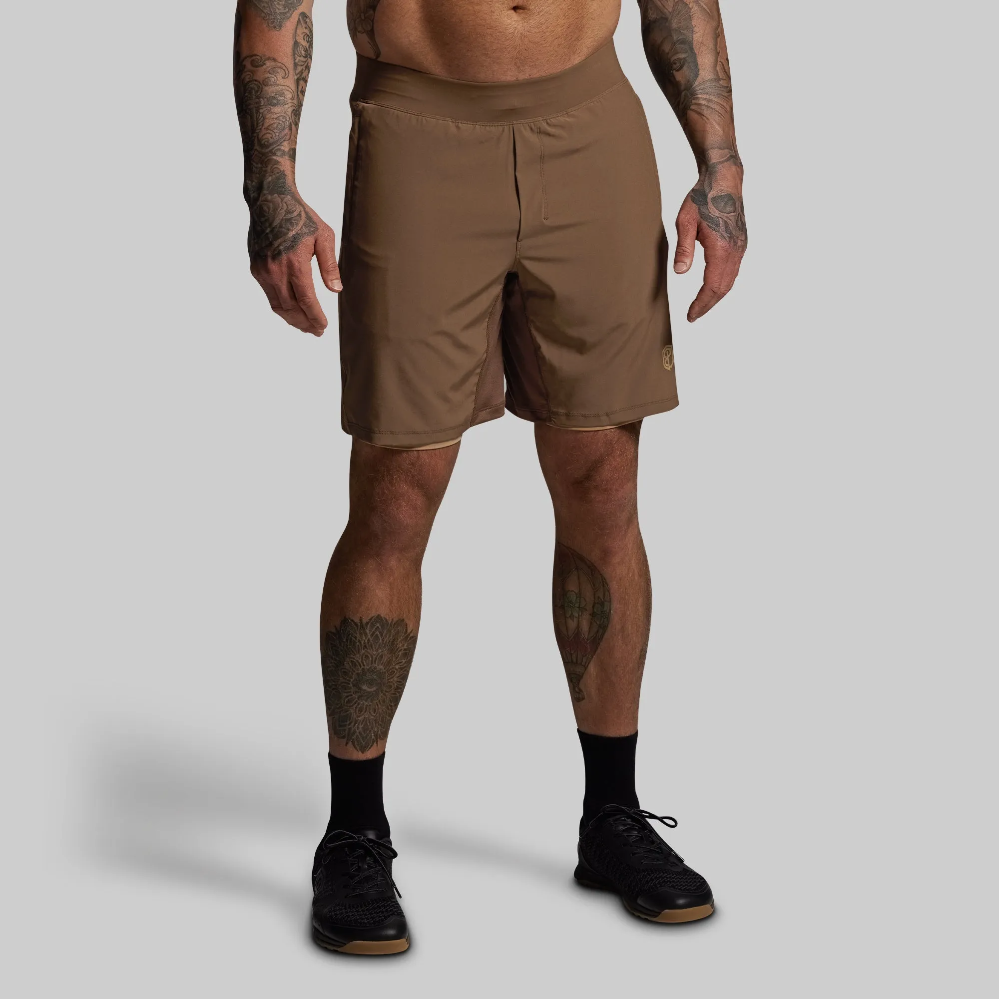 Versatile Short w/ Compression 9" (Coyote Brown) sold by Born Primitive product image thumbnail 5