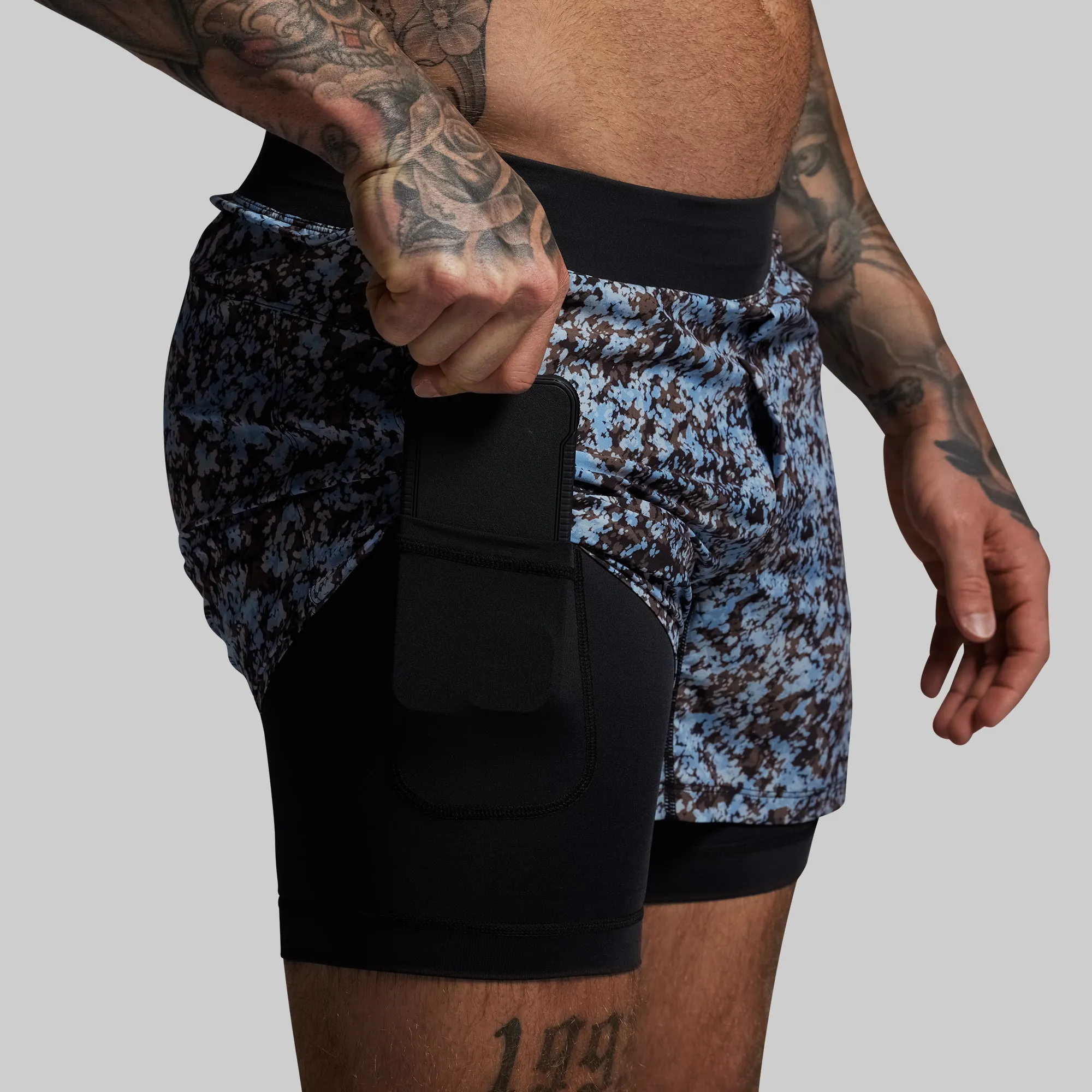 Versatile Short w/ Compression 5" (Speckle) sold by Born Primitive product image thumbnail 3