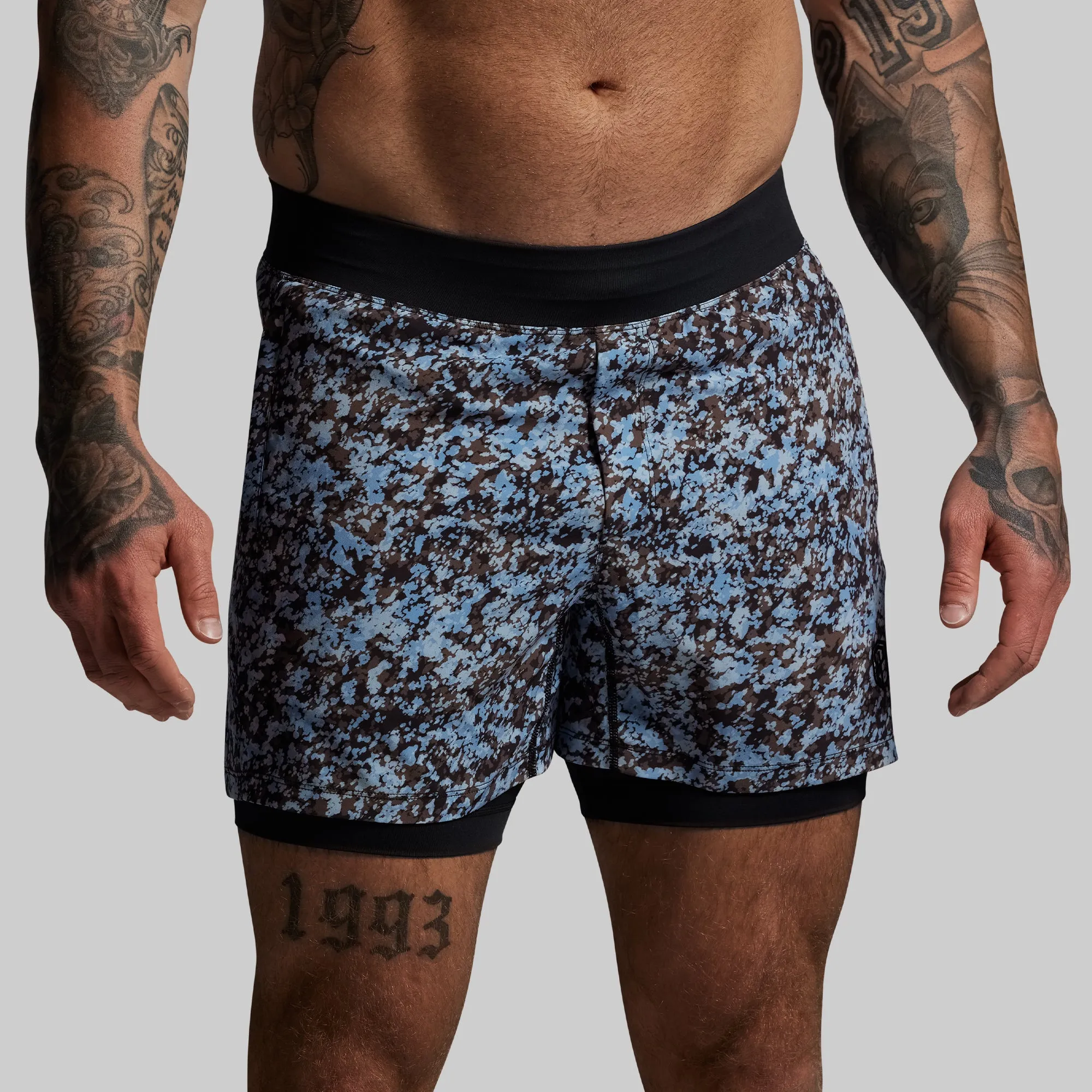 Versatile Short w/ Compression 5" (Speckle) sold by Born Primitive