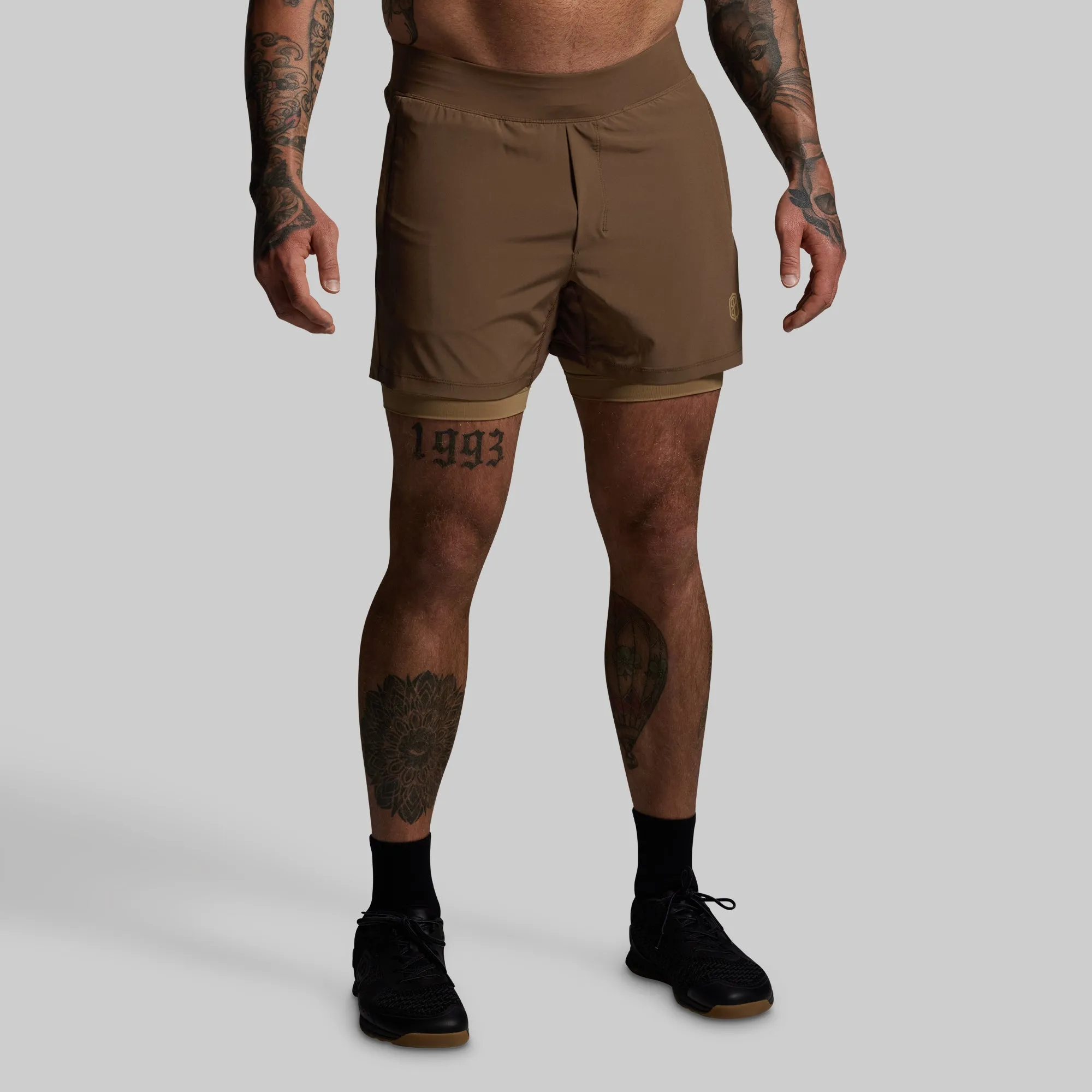 Versatile Short w/ Compression 5" (Coyote Brown) sold by Born Primitive product image thumbnail 5