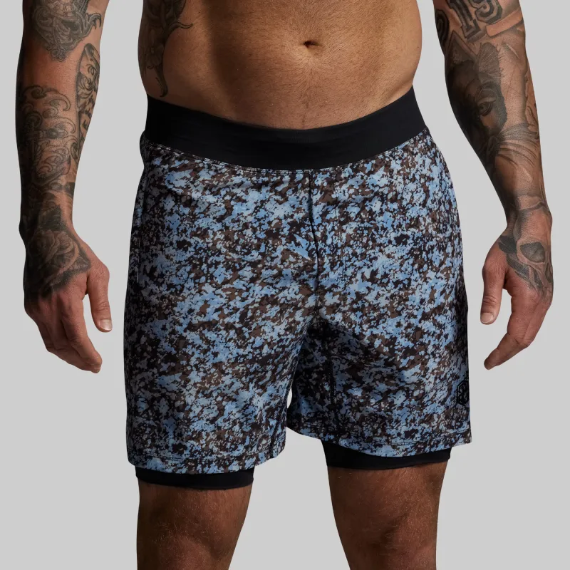 Versatile Short w/ Compression 7" (Speckle) sold by Born Primitive