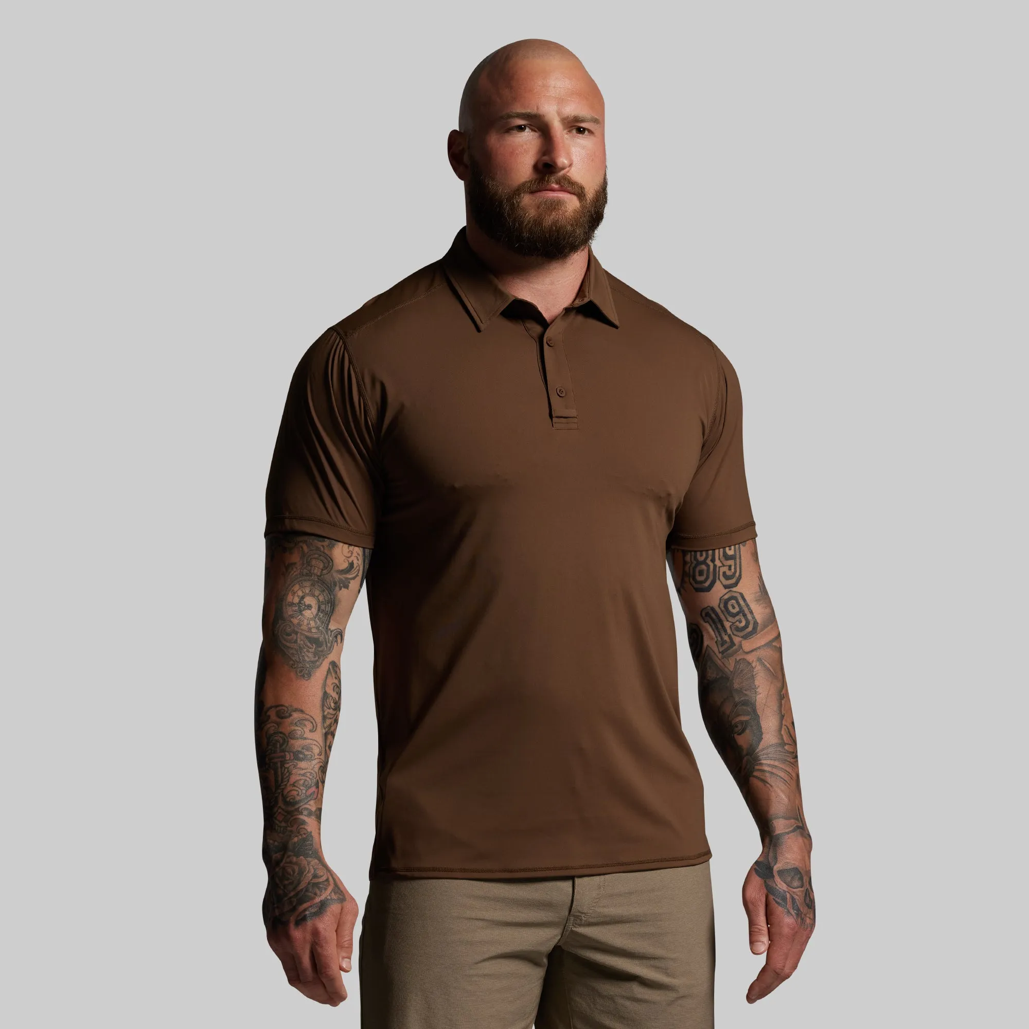 Men's Tek Polo (Otter) sold by Born Primitive