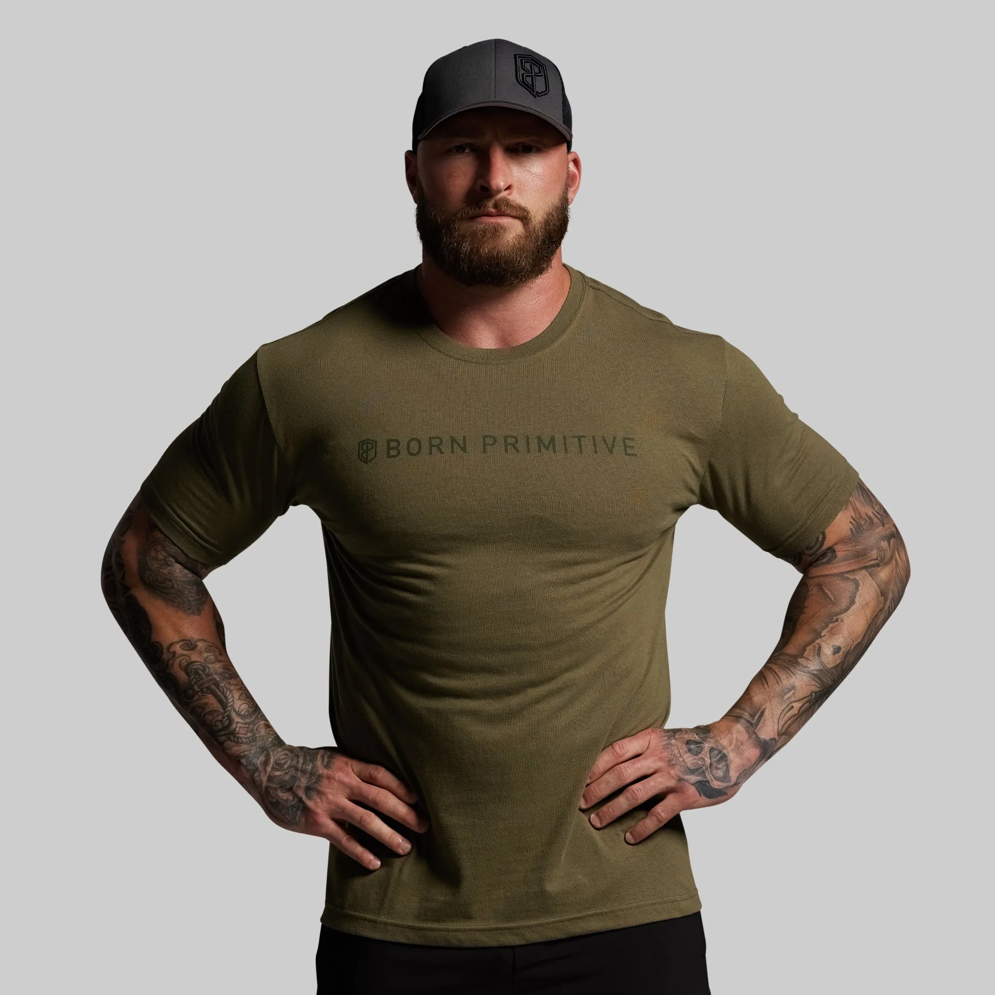BP Classic Tee (Tactical Green) sold by Born Primitive product image thumbnail 4