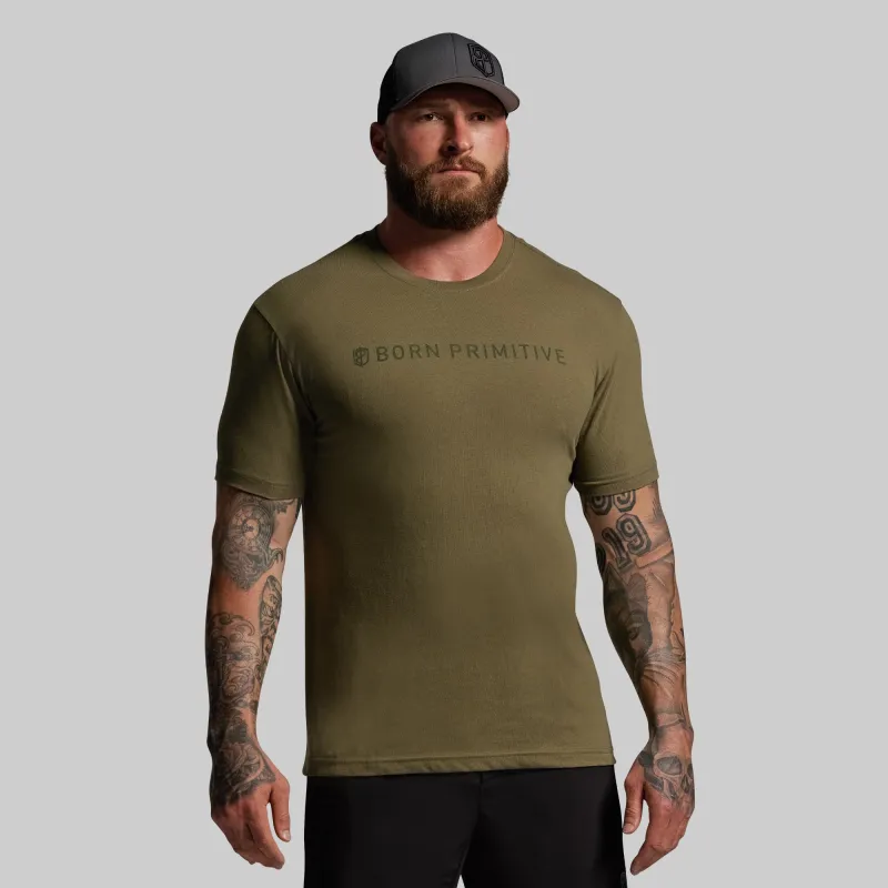 BP Classic Tee (Tactical Green) sold by Born Primitive