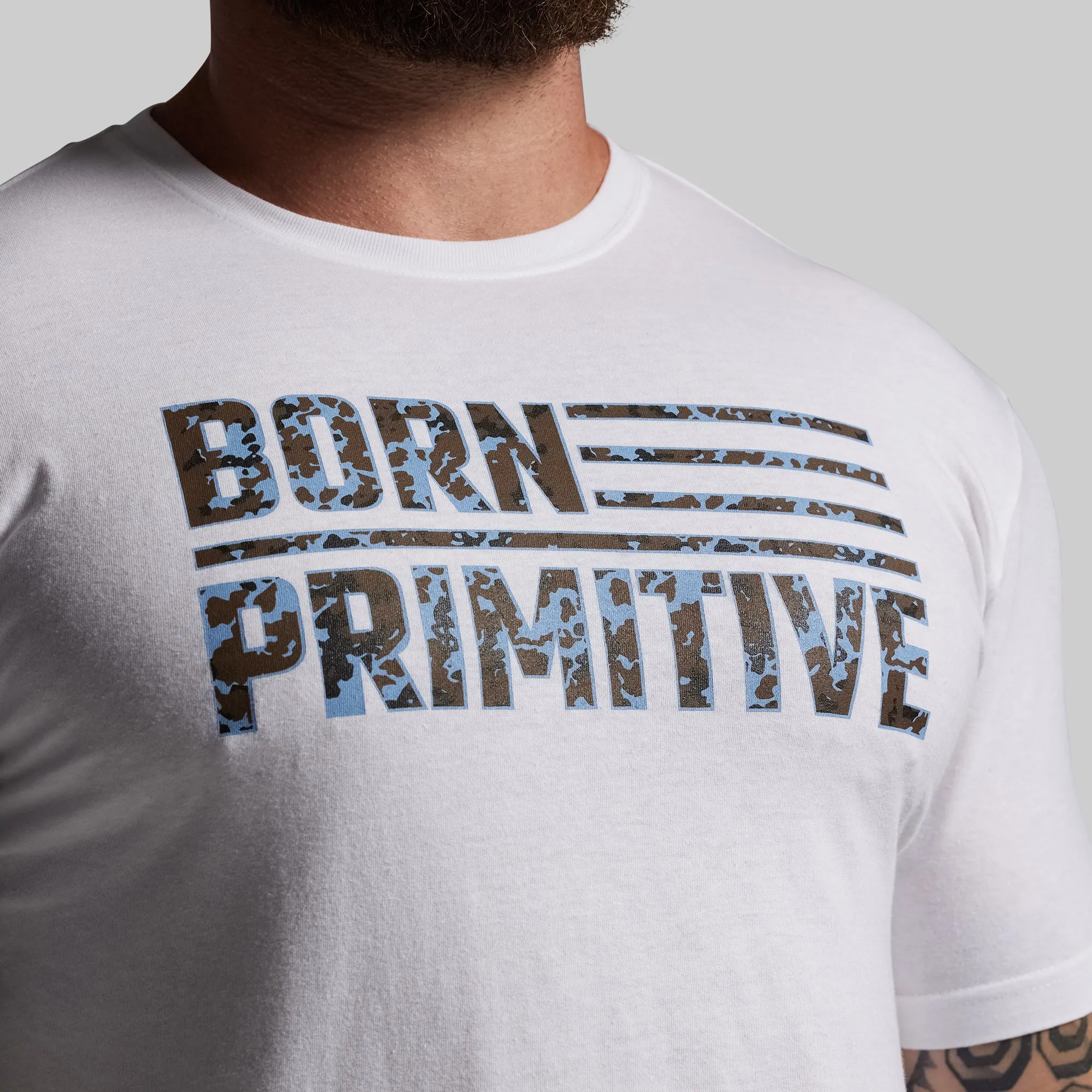 BP Flag Tee (White/Speckle) sold by Born Primitive product image thumbnail 3