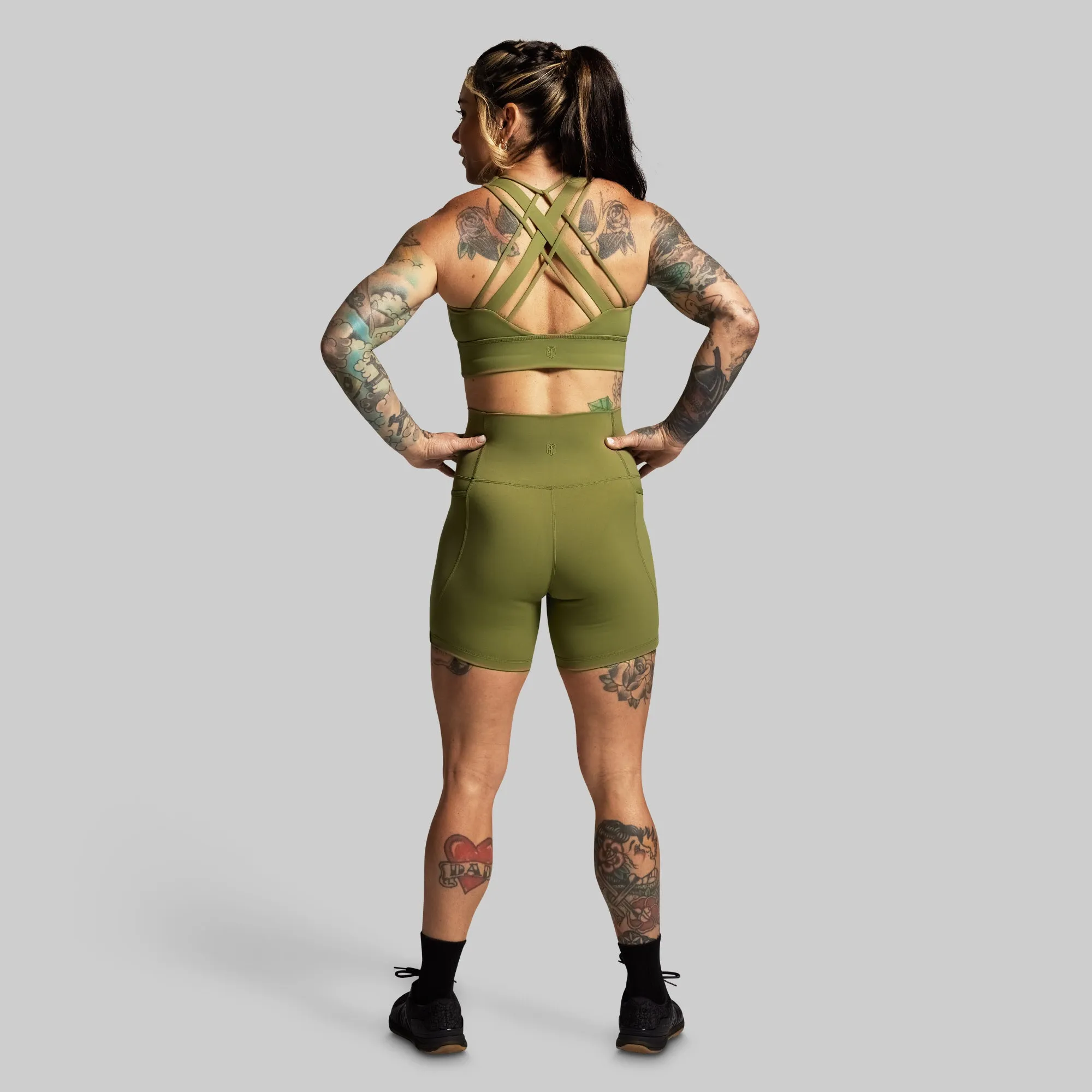 Eccentric Short Set (Army Green) sold by Born Primitive product image thumbnail 2