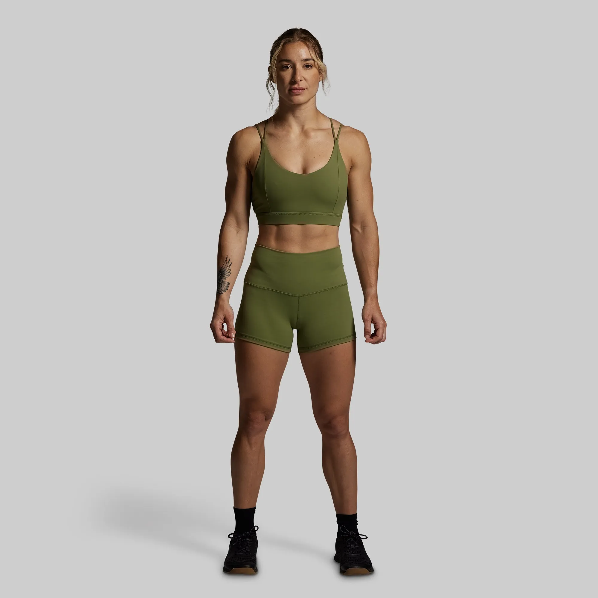 New Heights Booty Short Set (Army Green) sold by Born Primitive