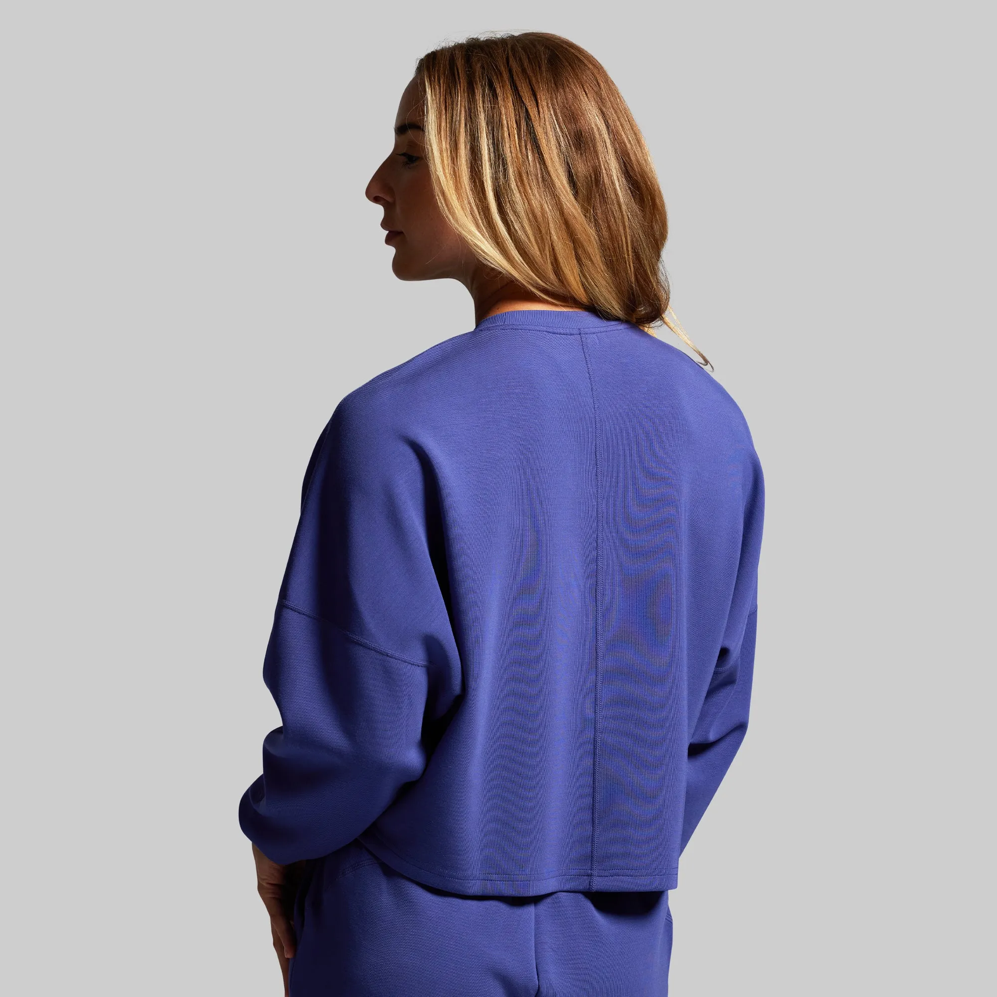 Lounge Lux Cropped Pullover Set (Deep Sky) sold by Born Primitive product image thumbnail 4