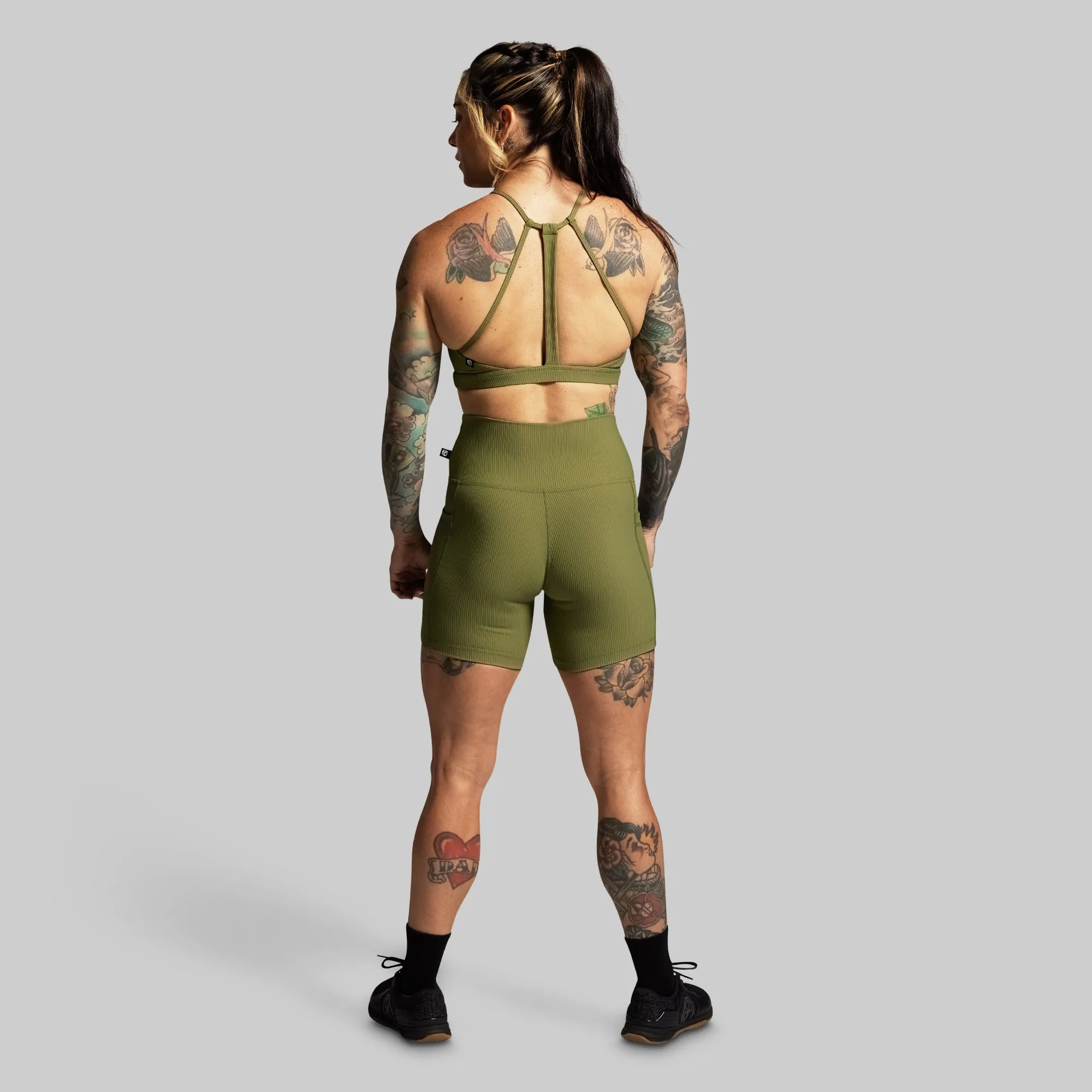 Break the Limits Sports Bra (Army Green) sold by Born Primitive product image thumbnail 5
