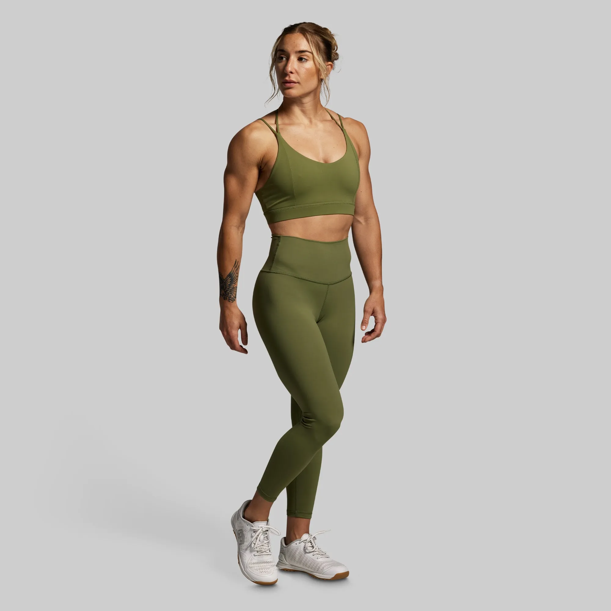 Exhale Sports Bra (Army Green) sold by Born Primitive product image thumbnail 4