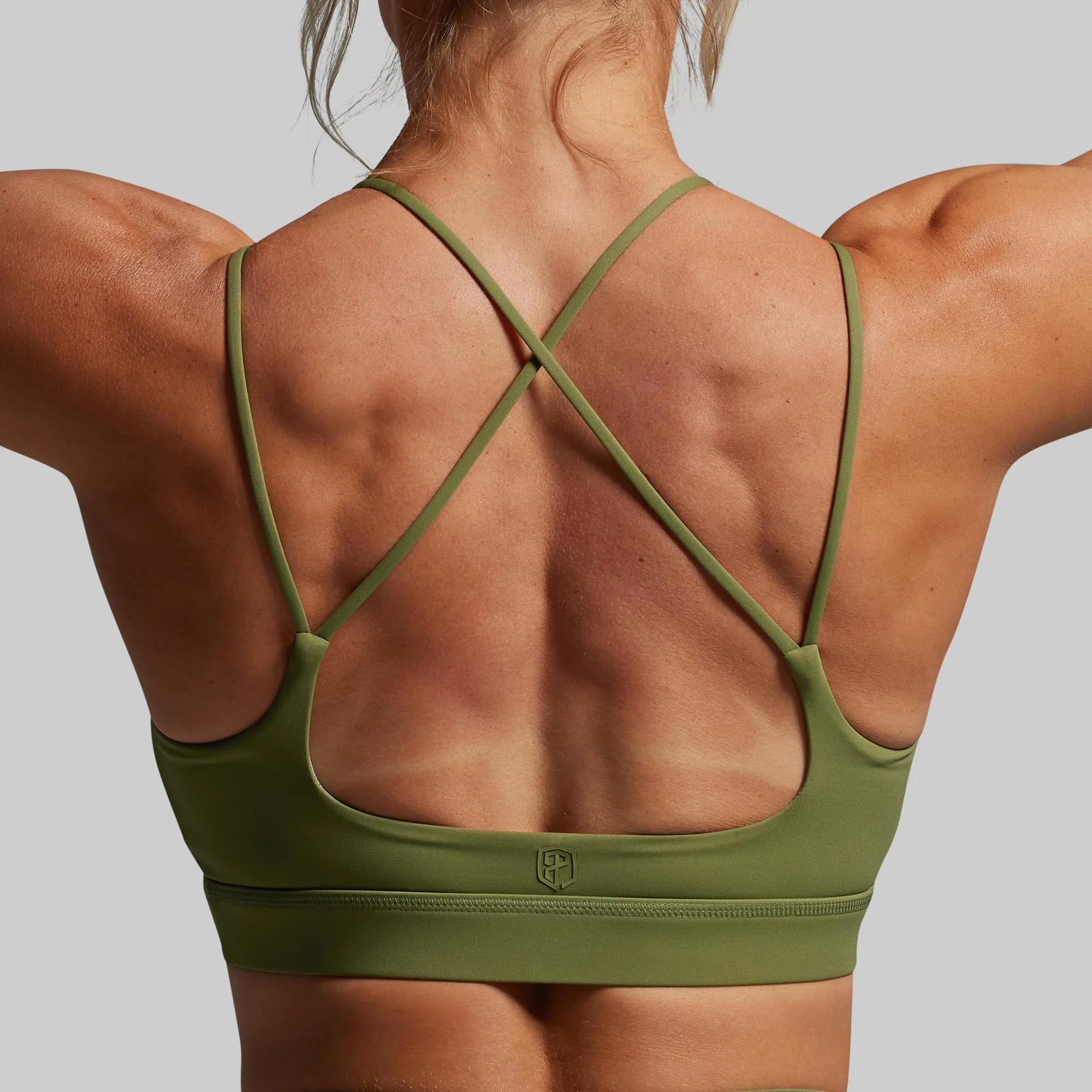 Exhale Sports Bra (Army Green) sold by Born Primitive product image thumbnail 3