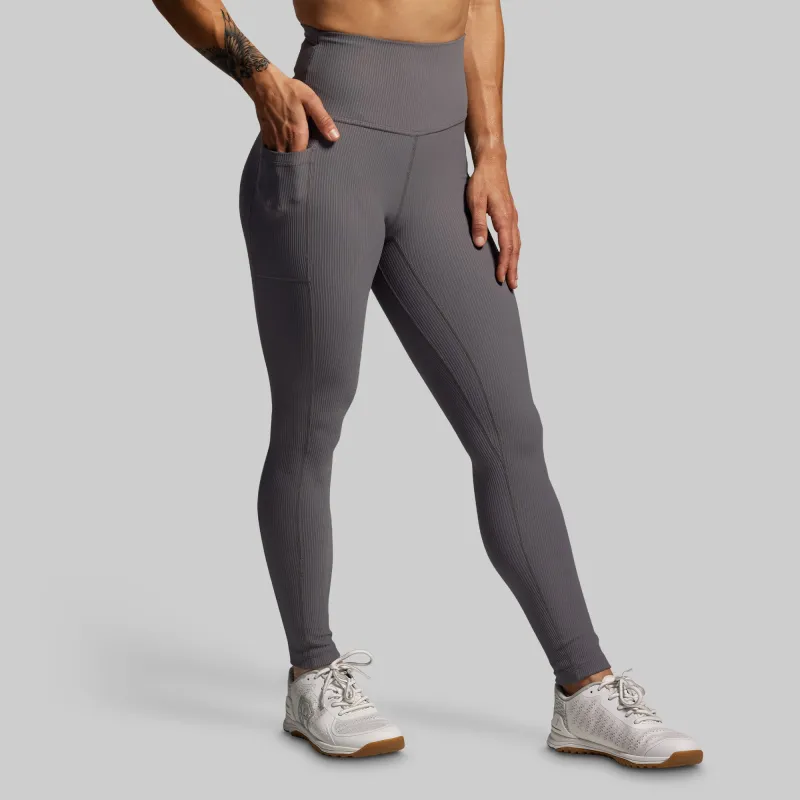 Limitless Legging w/ Pockets (Dark Grey) sold by Born Primitive