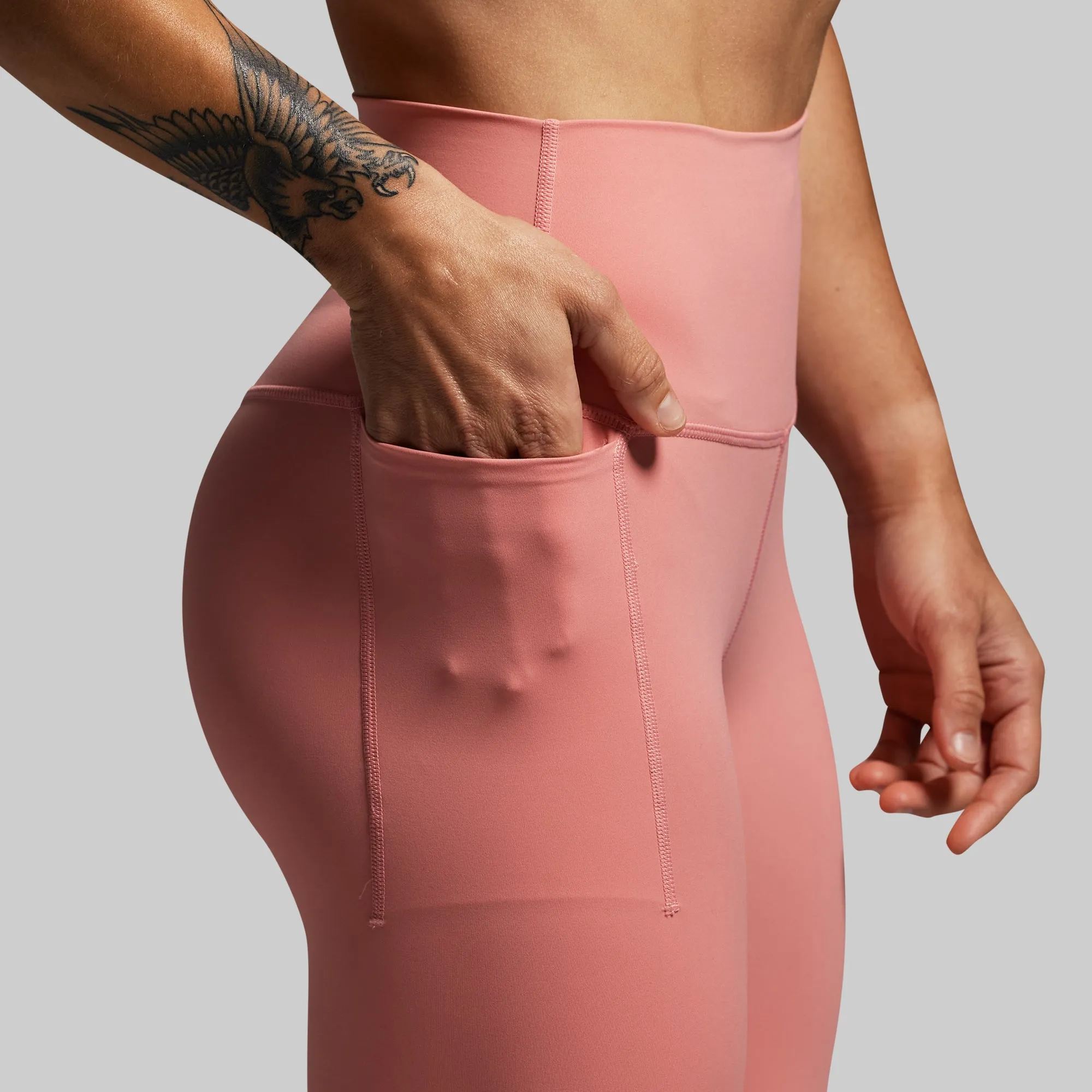 Your Go To 7/8 Legging w/ Pockets 2.0 (Faded Rose) sold by Born Primitive product image thumbnail 5