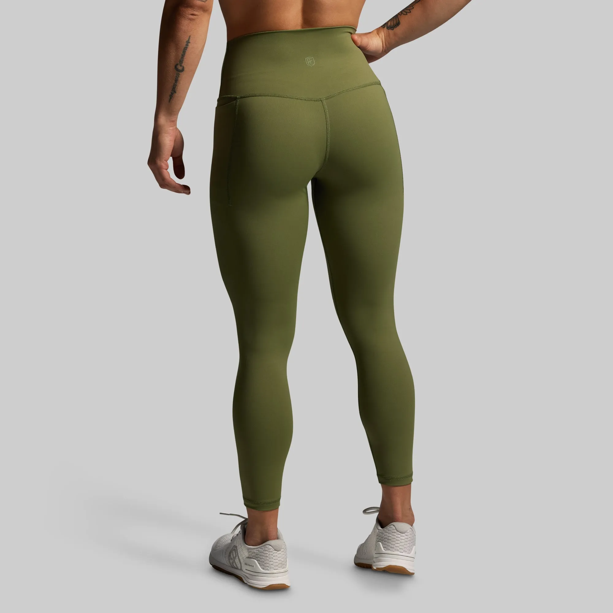 Your Go To 7/8 Legging w/ Pockets 2.0 (Army Green) sold by Born Primitive product image thumbnail 2