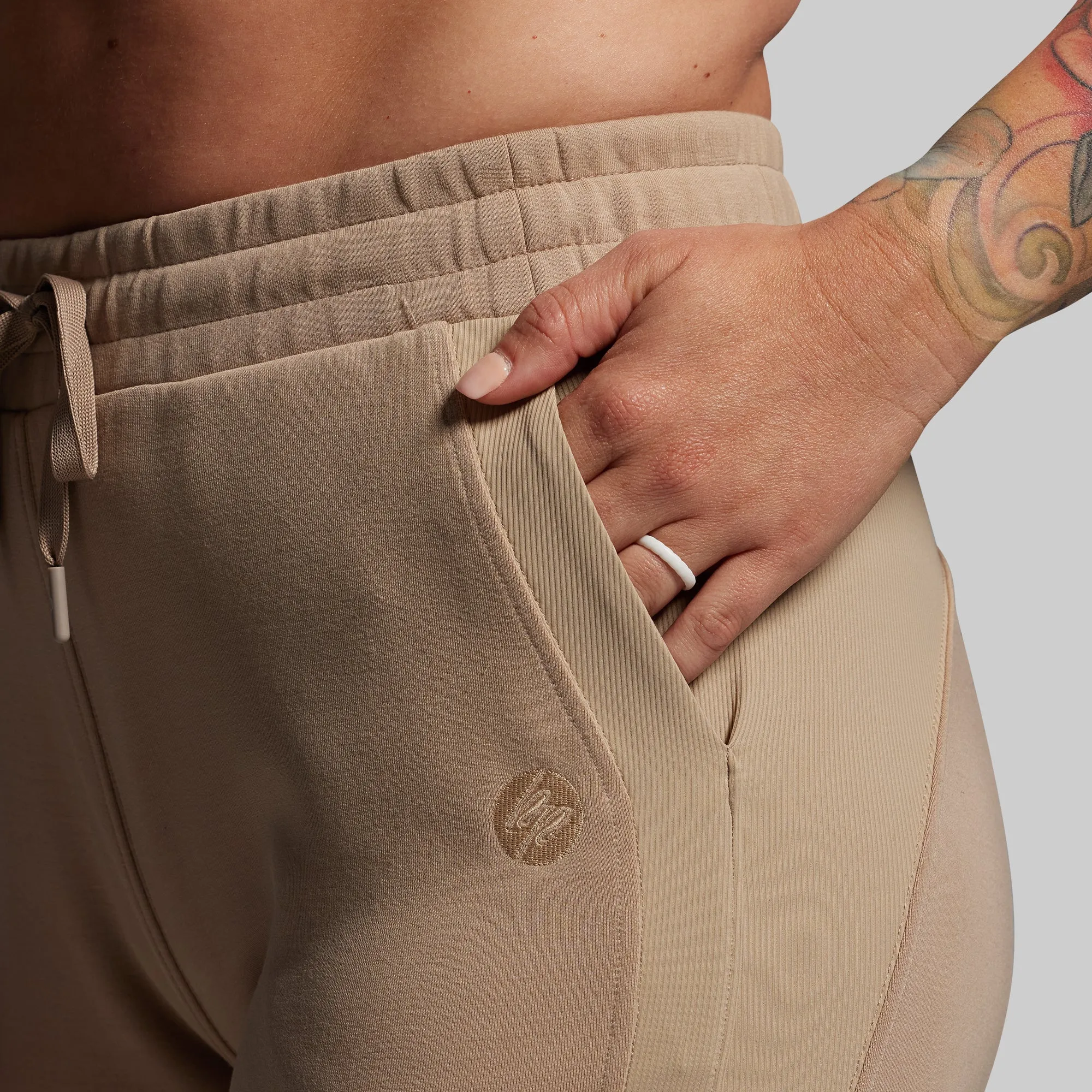 Women's Lounge Lux Jogger (Mink) sold by Born Primitive product image thumbnail 3