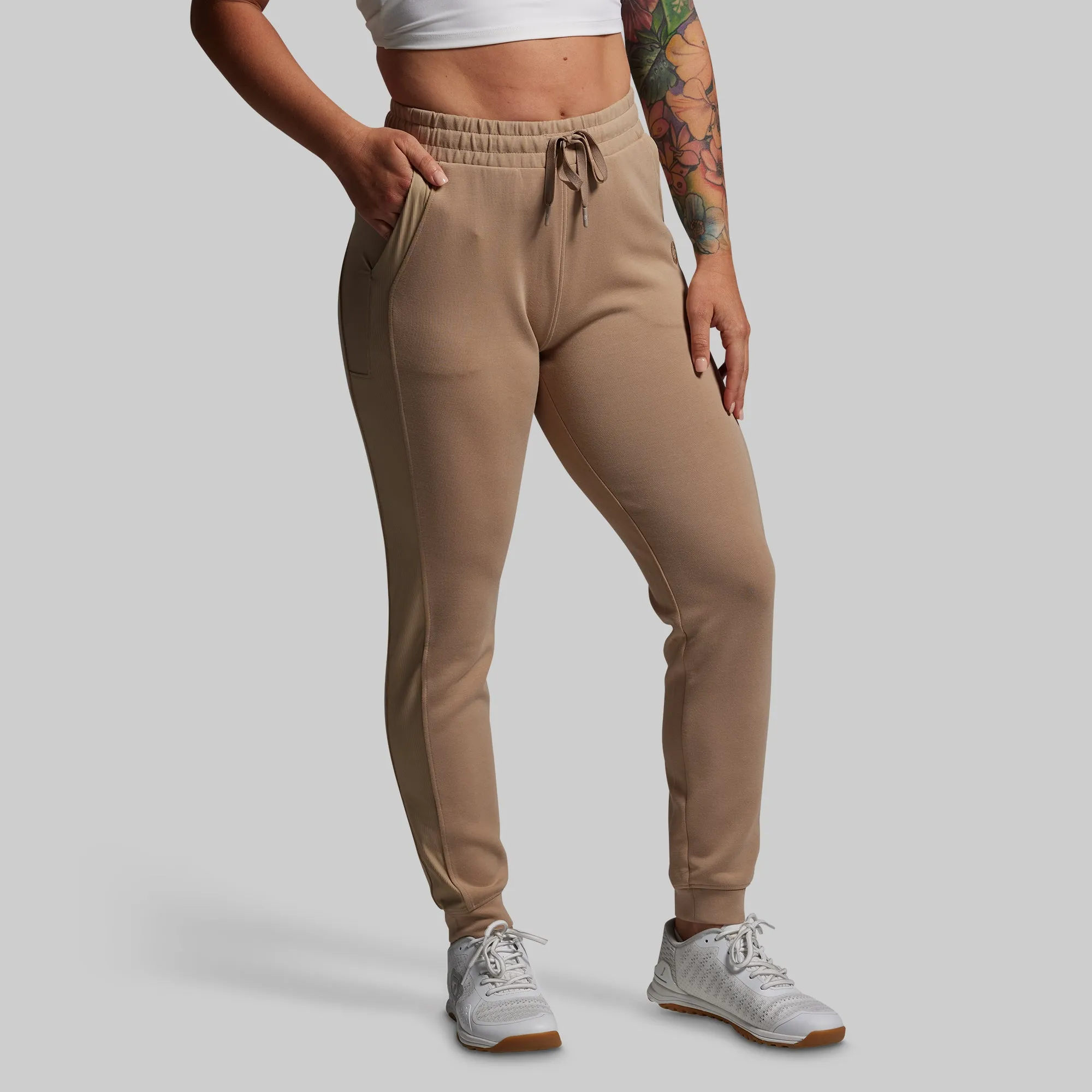 Women's Lounge Lux Jogger (Mink) sold by Born Primitive