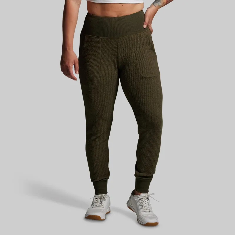 Women's Cloud Jogger (OD Green) sold by Born Primitive