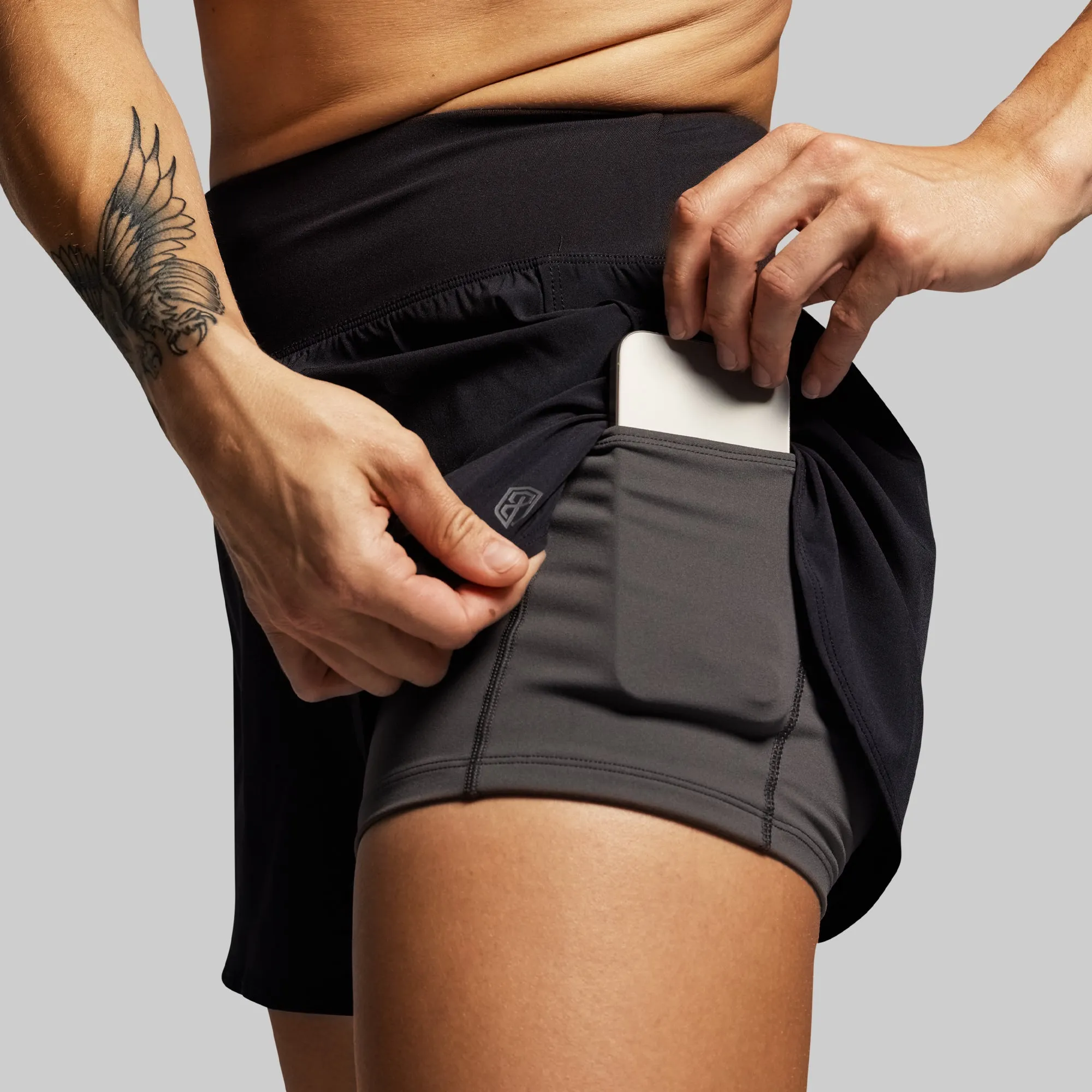 Interval Short (Black) sold by Born Primitive product image thumbnail 2