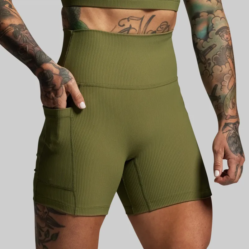 All or Nothing Short (Army Green) sold by Born Primitive