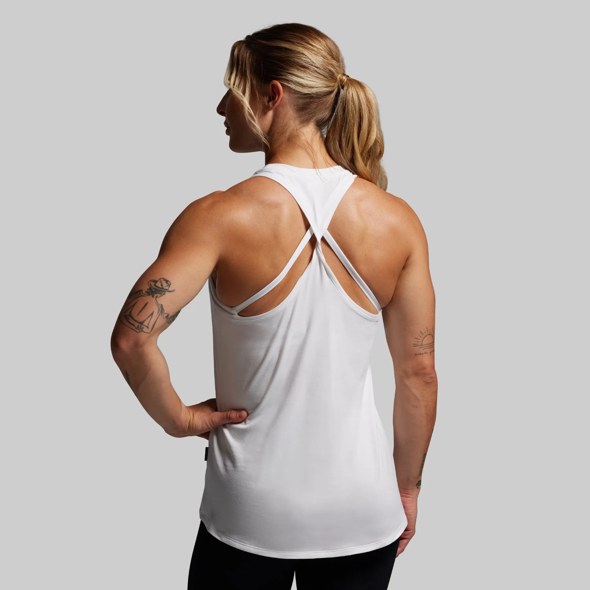 BP Premium Basic Twist Tank (White) sold by Born Primitive product image thumbnail 2