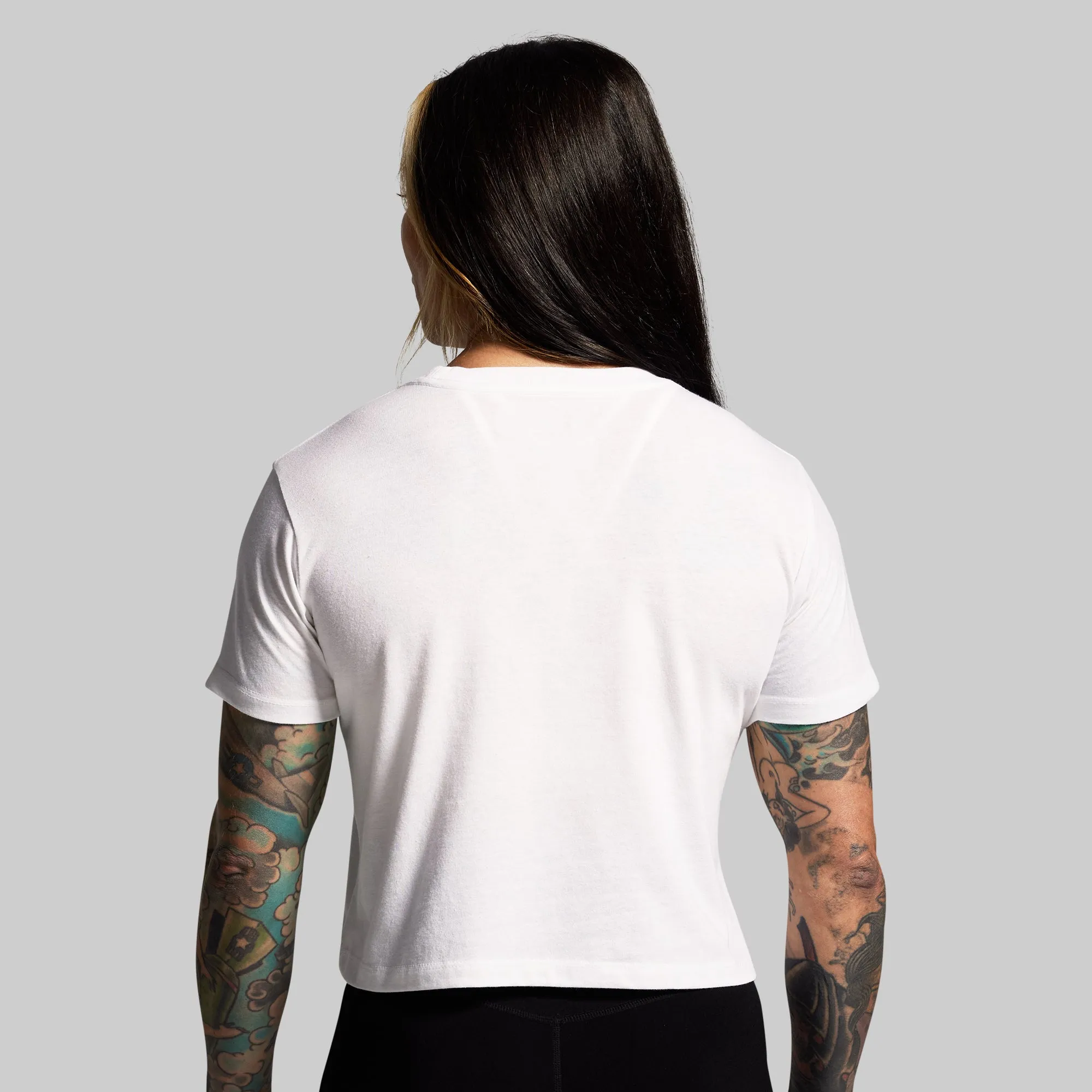 BP Flag Crop Tee (White/Speckle) sold by Born Primitive product image thumbnail 2