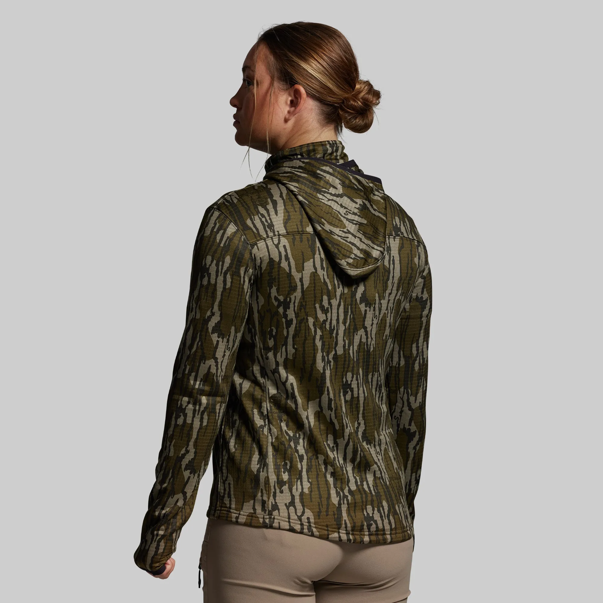 Women's Quiver Half Zip Hoodie 2.0 (Mossy Oak® Original Bottomland®) sold by Born Primitive product image thumbnail 2